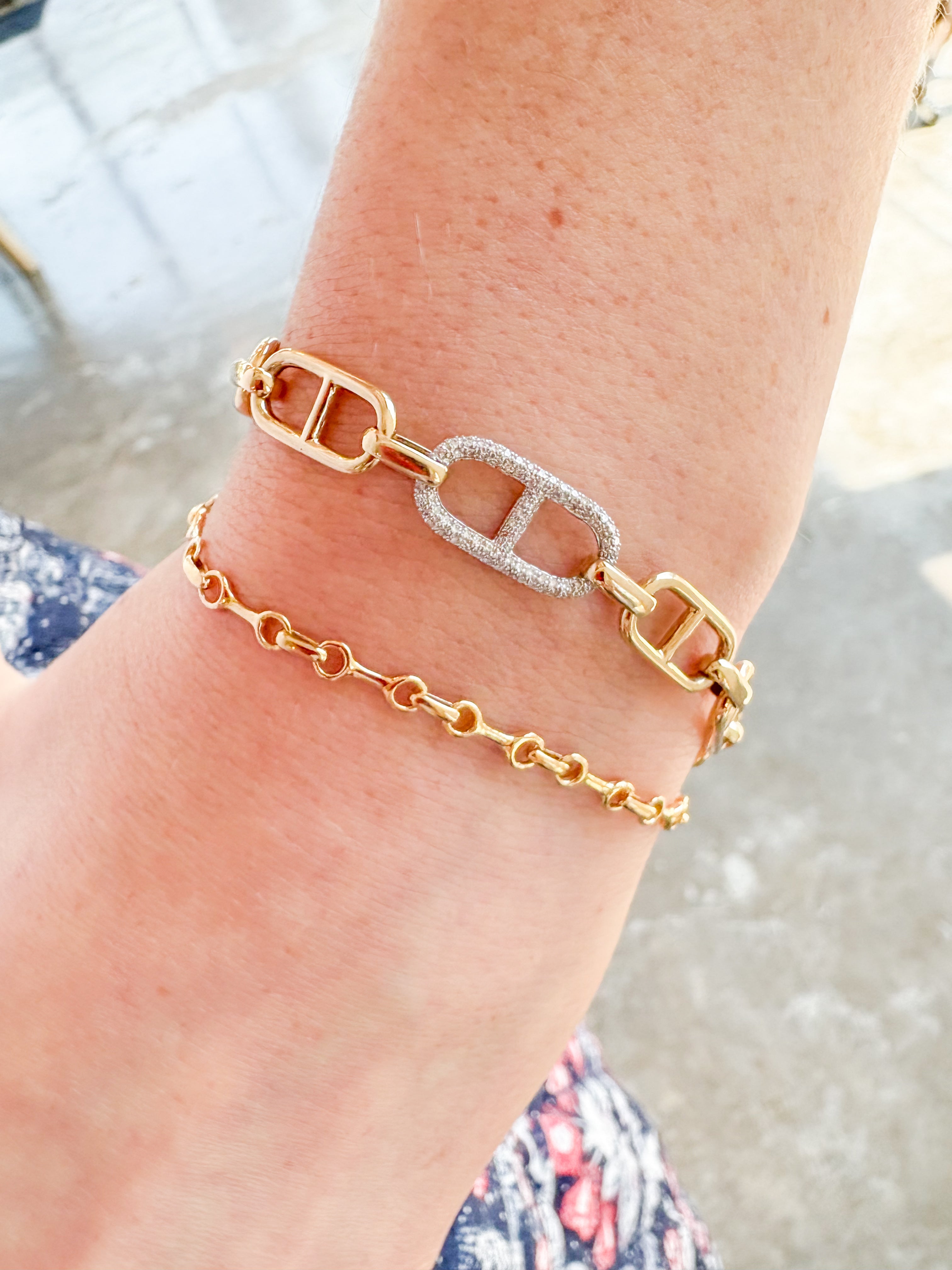 10mm Double Beam Bracelet