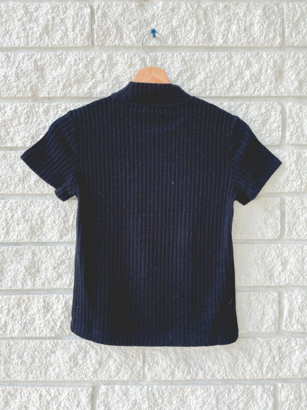 Short Sleeve Mock Neck