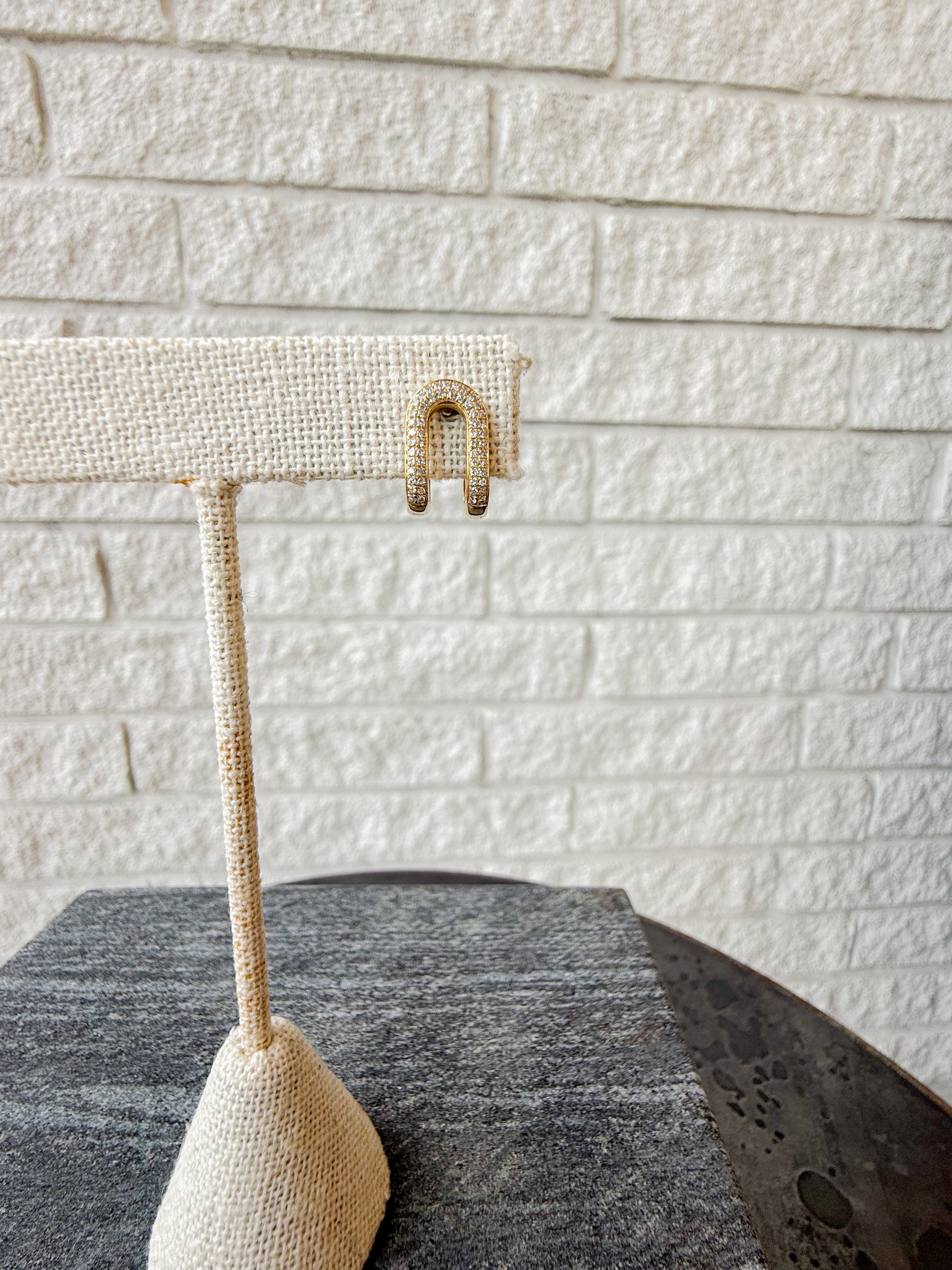 Union Earrings Pave