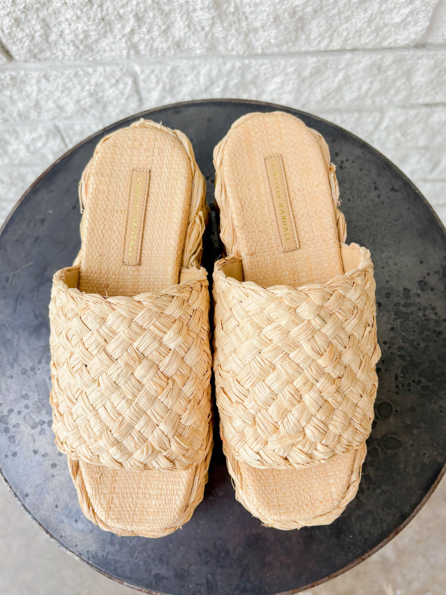 Aaron Natural Braided Straw Mule