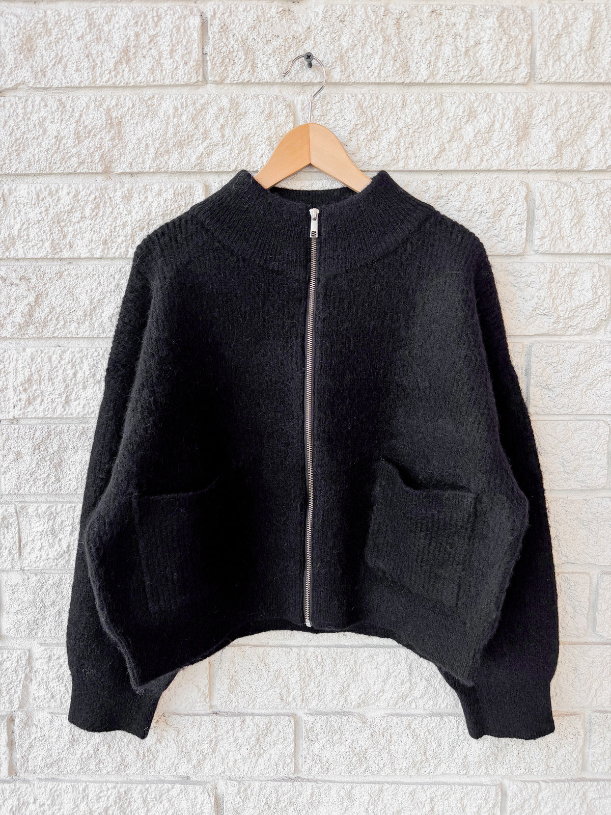 Alpaca Zip Front Jacket