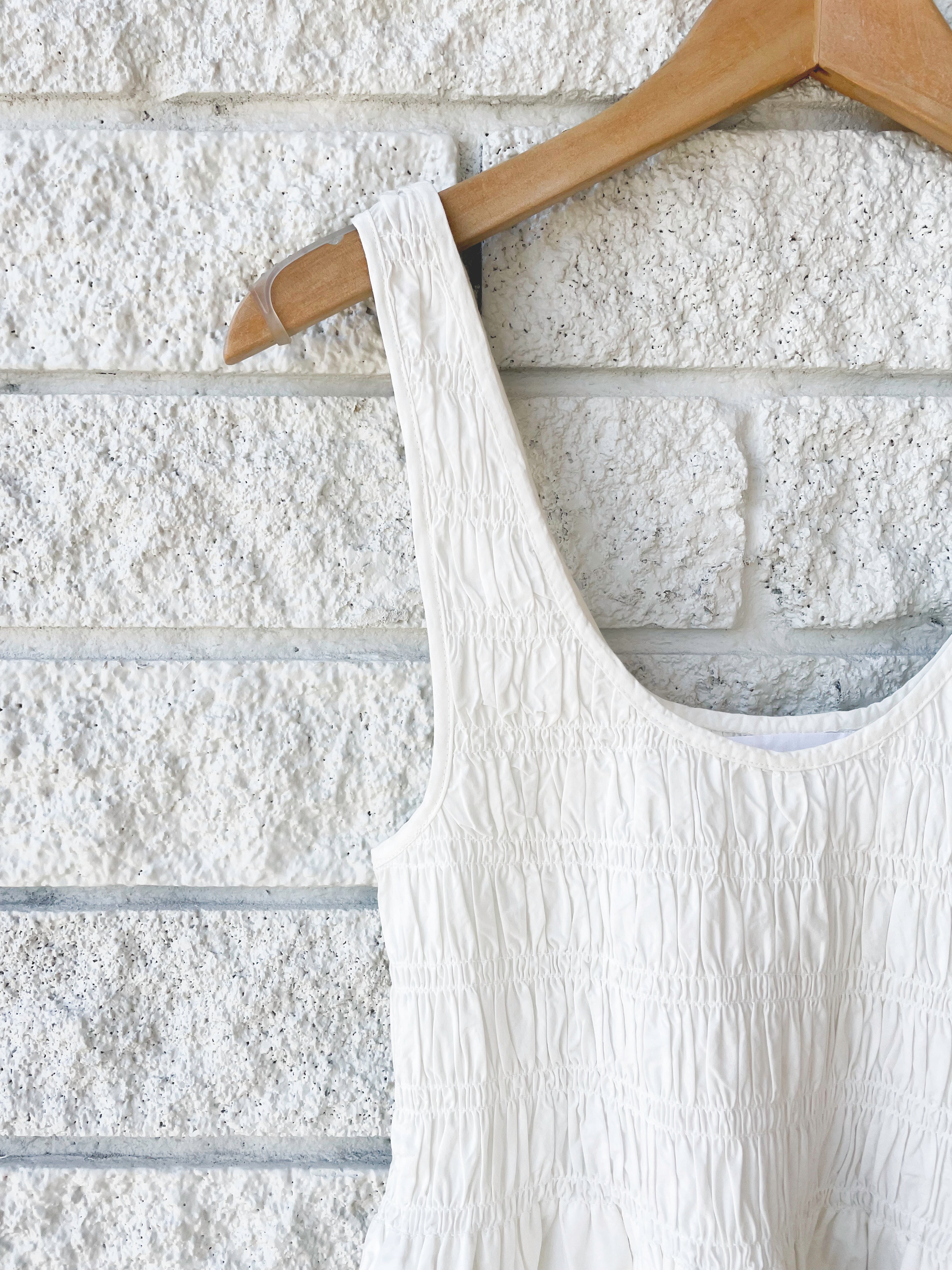 Smocked Ruffle Tank