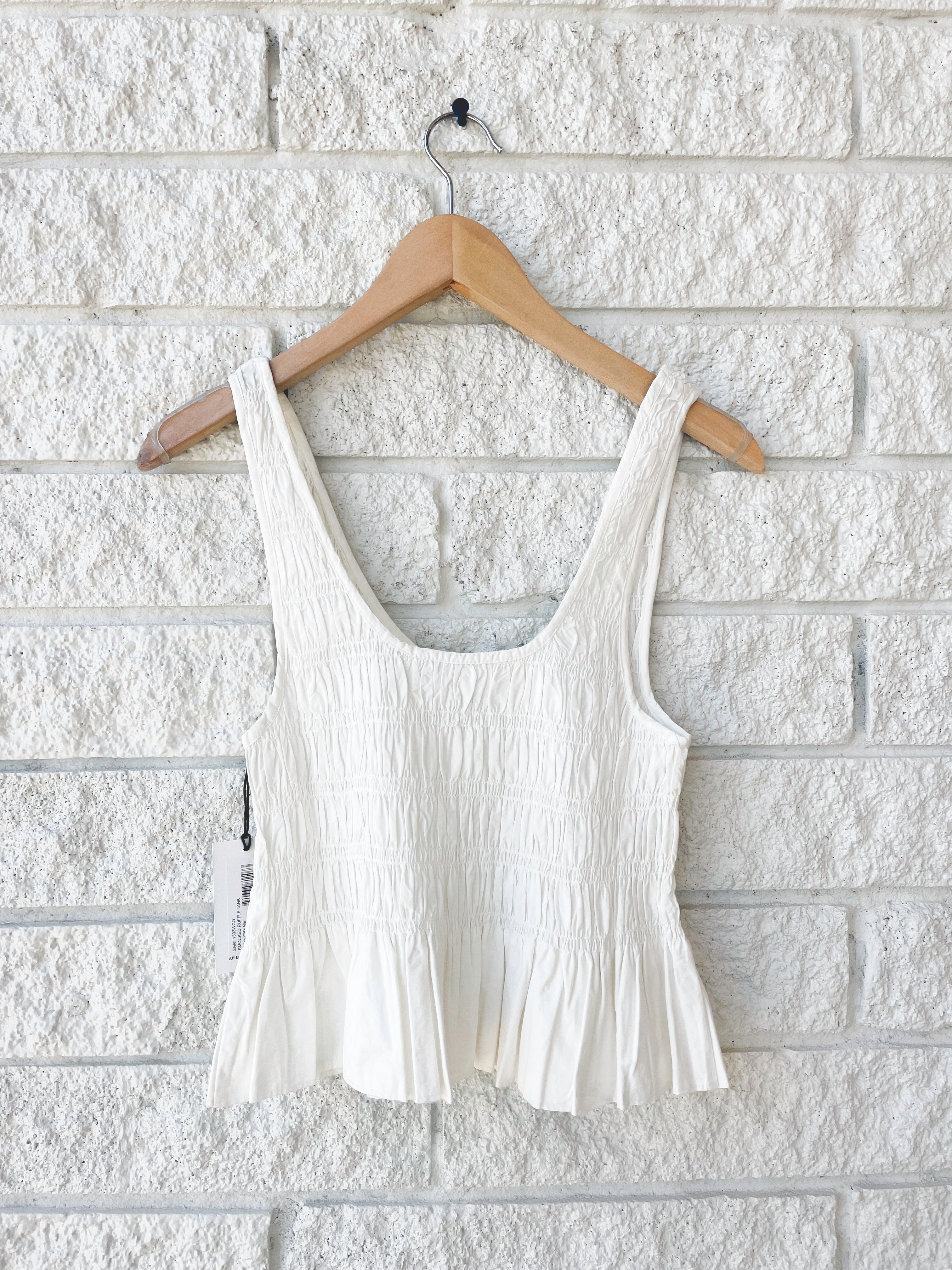Smocked Ruffle Tank