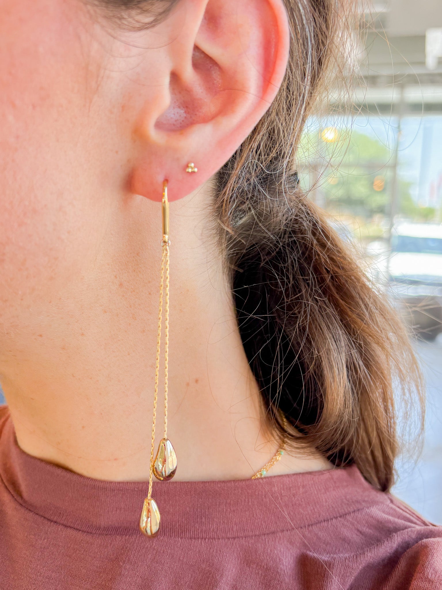 Shiny Day Asymmetric Earrings