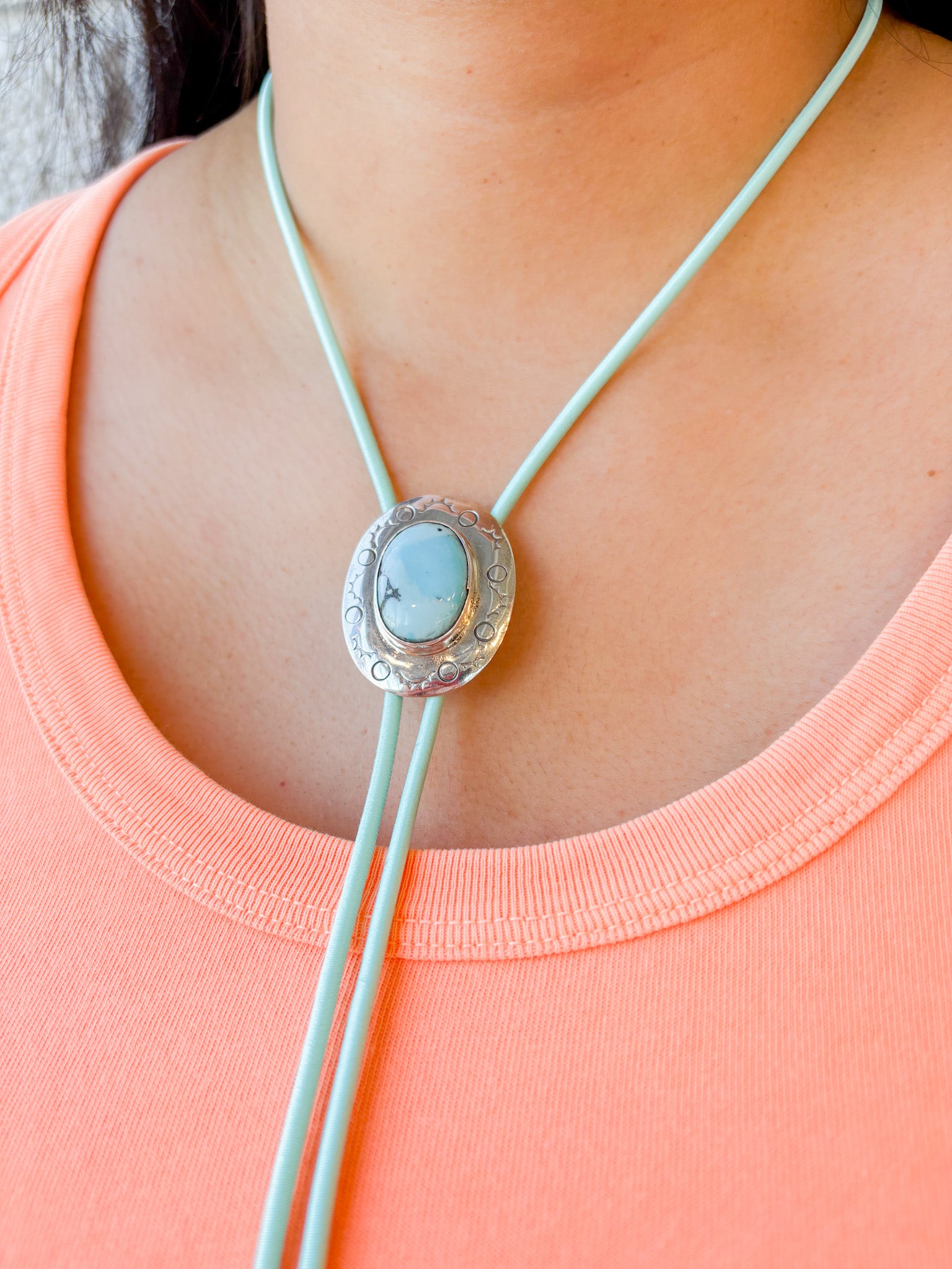 Bolo with Aqua Cord