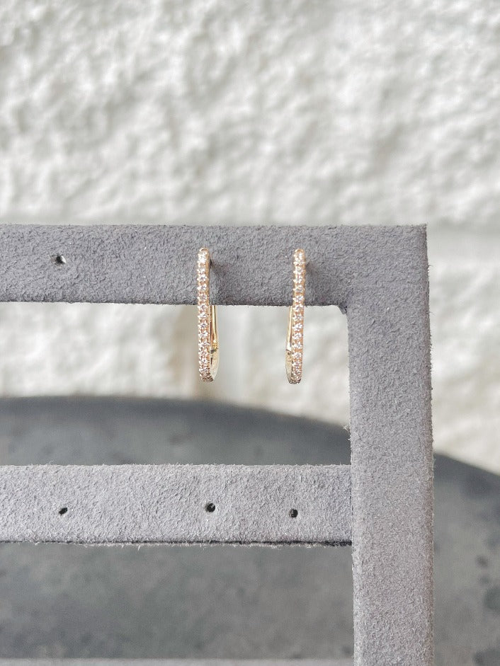 Lola 14K Diamond Hoops