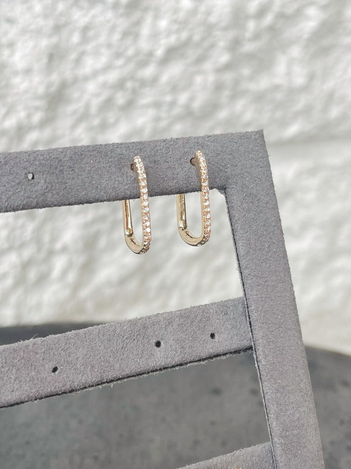 Lola 14K Diamond Hoops