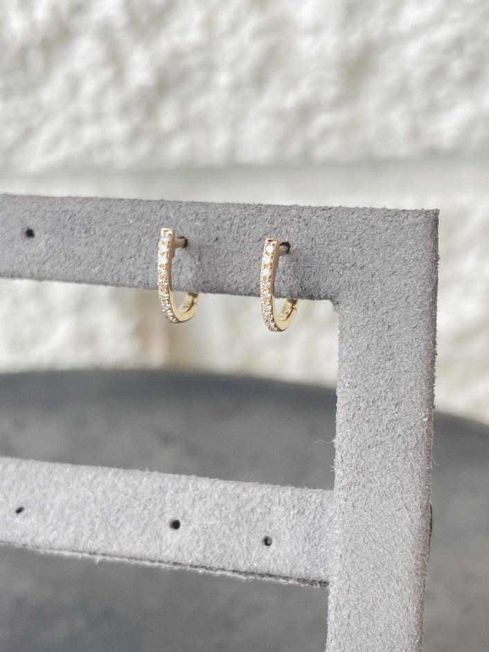 14K Mini Huggie Earrings