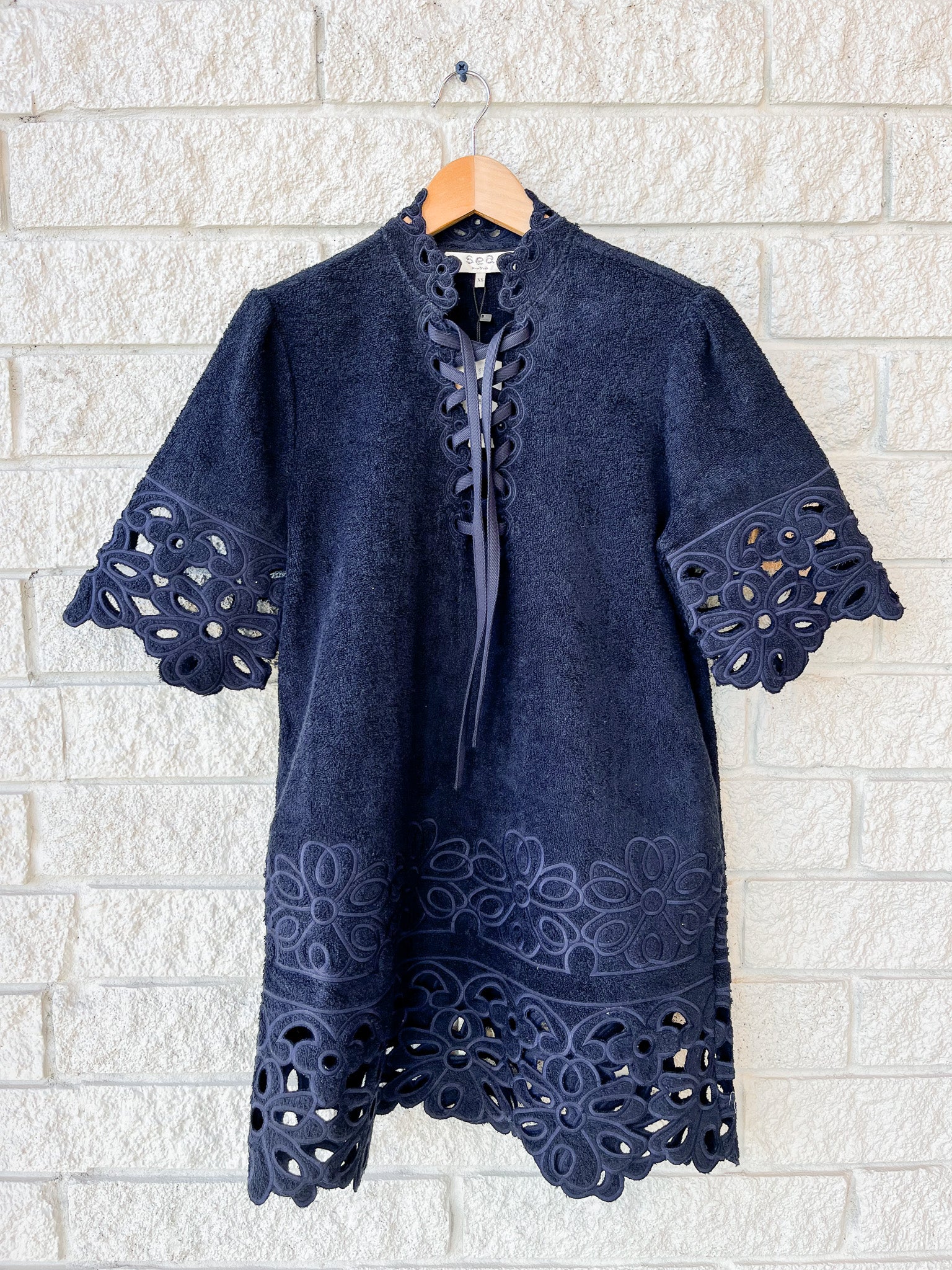 Leila Coverup in Navy