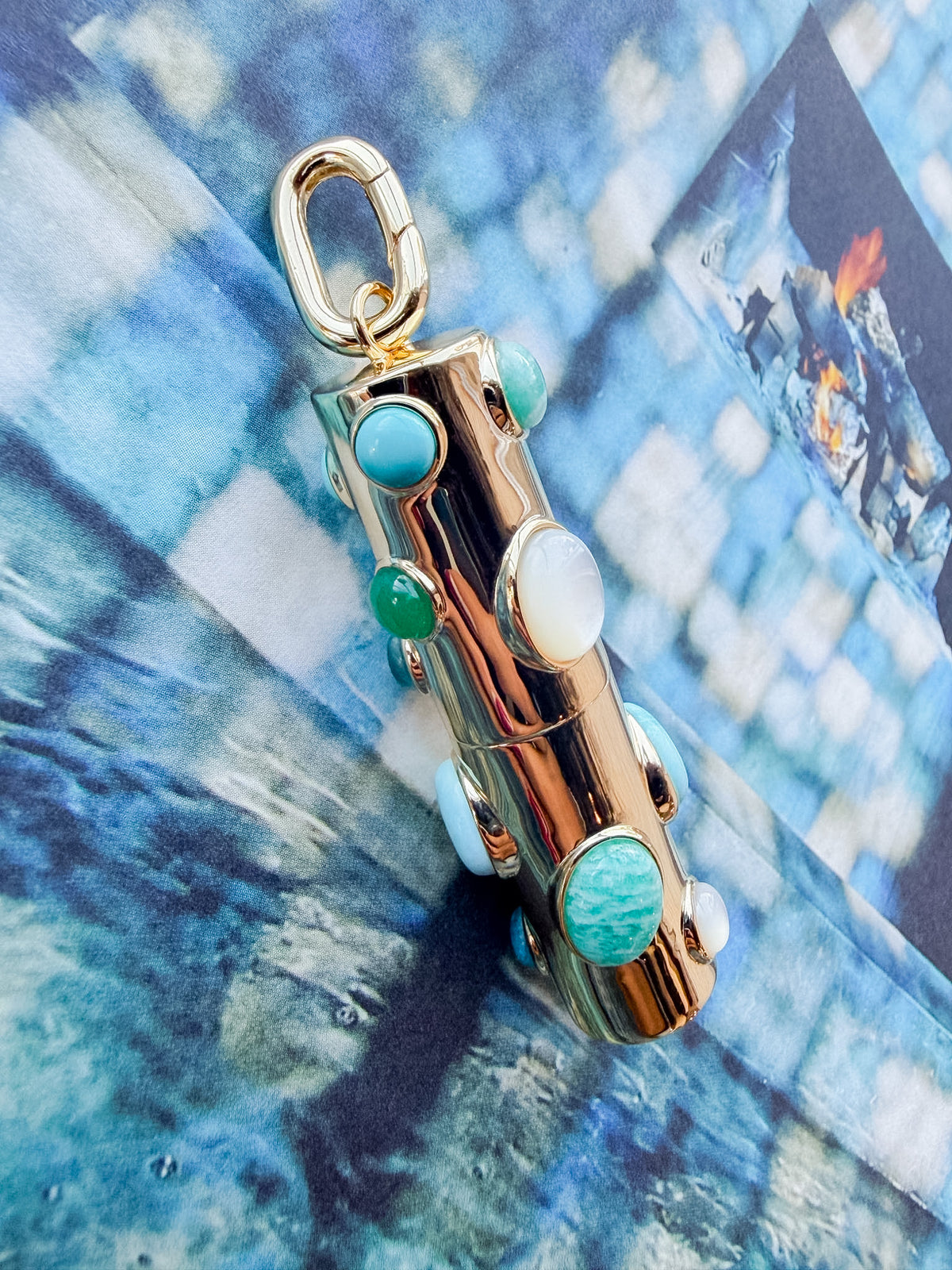 Elio Capsule Charm: 14k Gold Plated