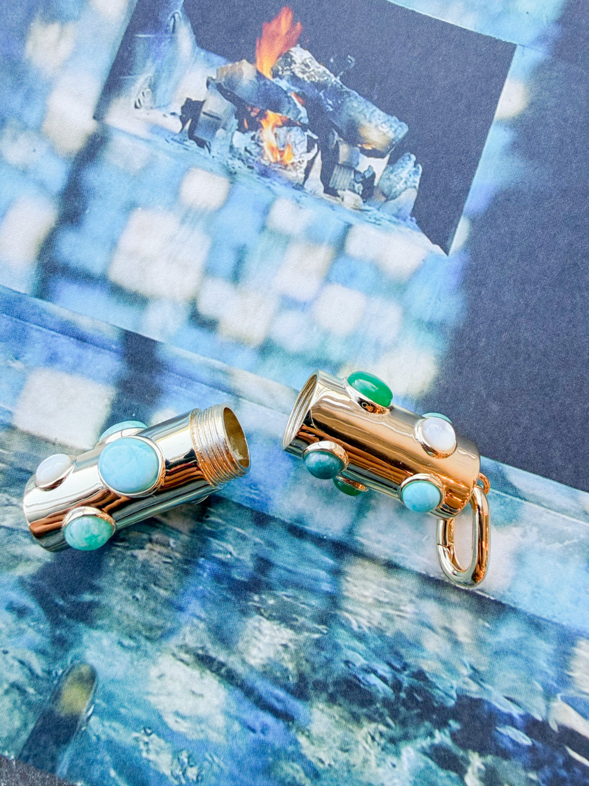 Elio Capsule Charm: 14k Gold Plated