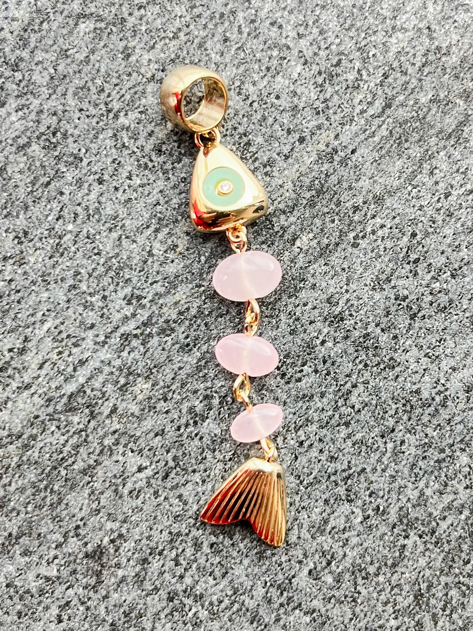 La Pez Pink Jade Charm