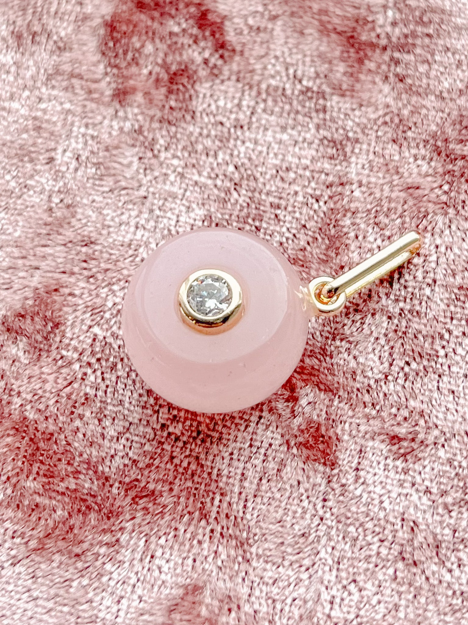 Bon Bon Pink Jade Charm