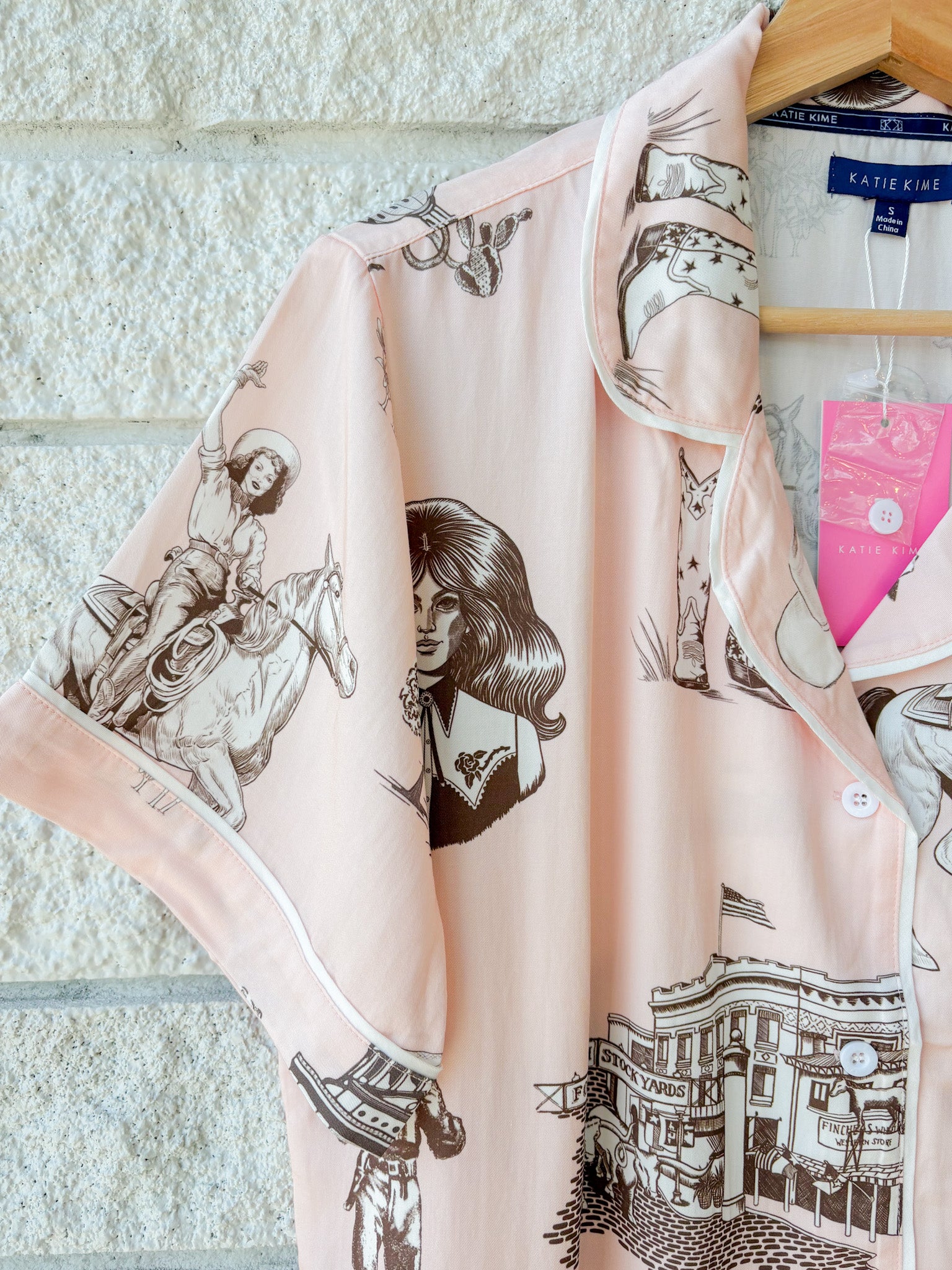 Texas Toile Pajama Shorts Set