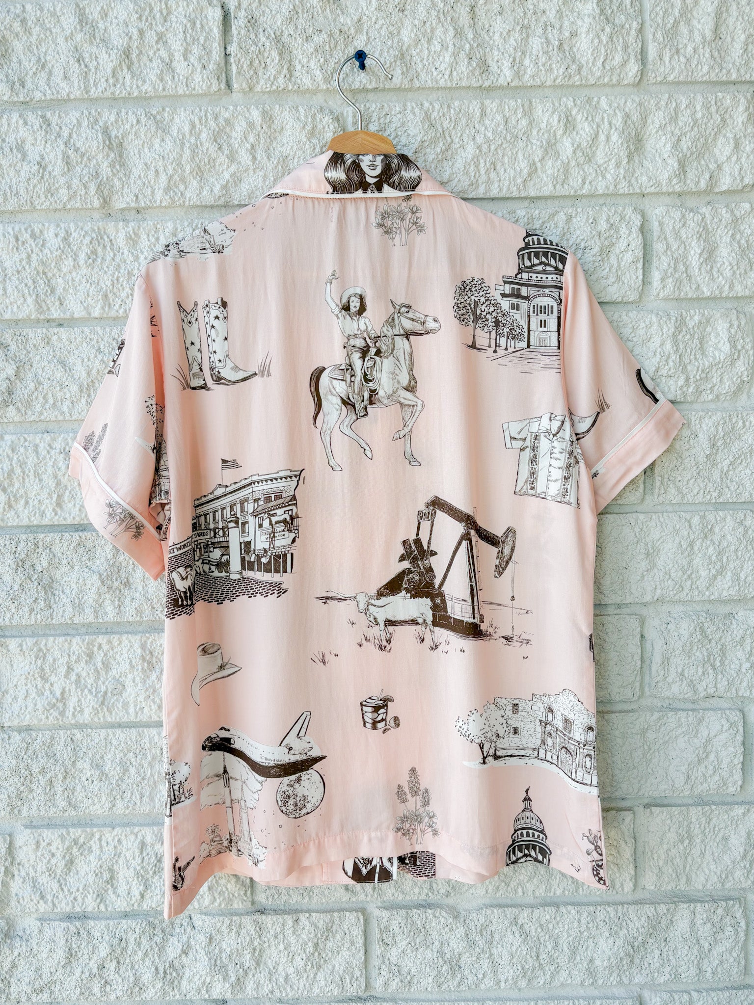 Texas Toile Pajama Shorts Set