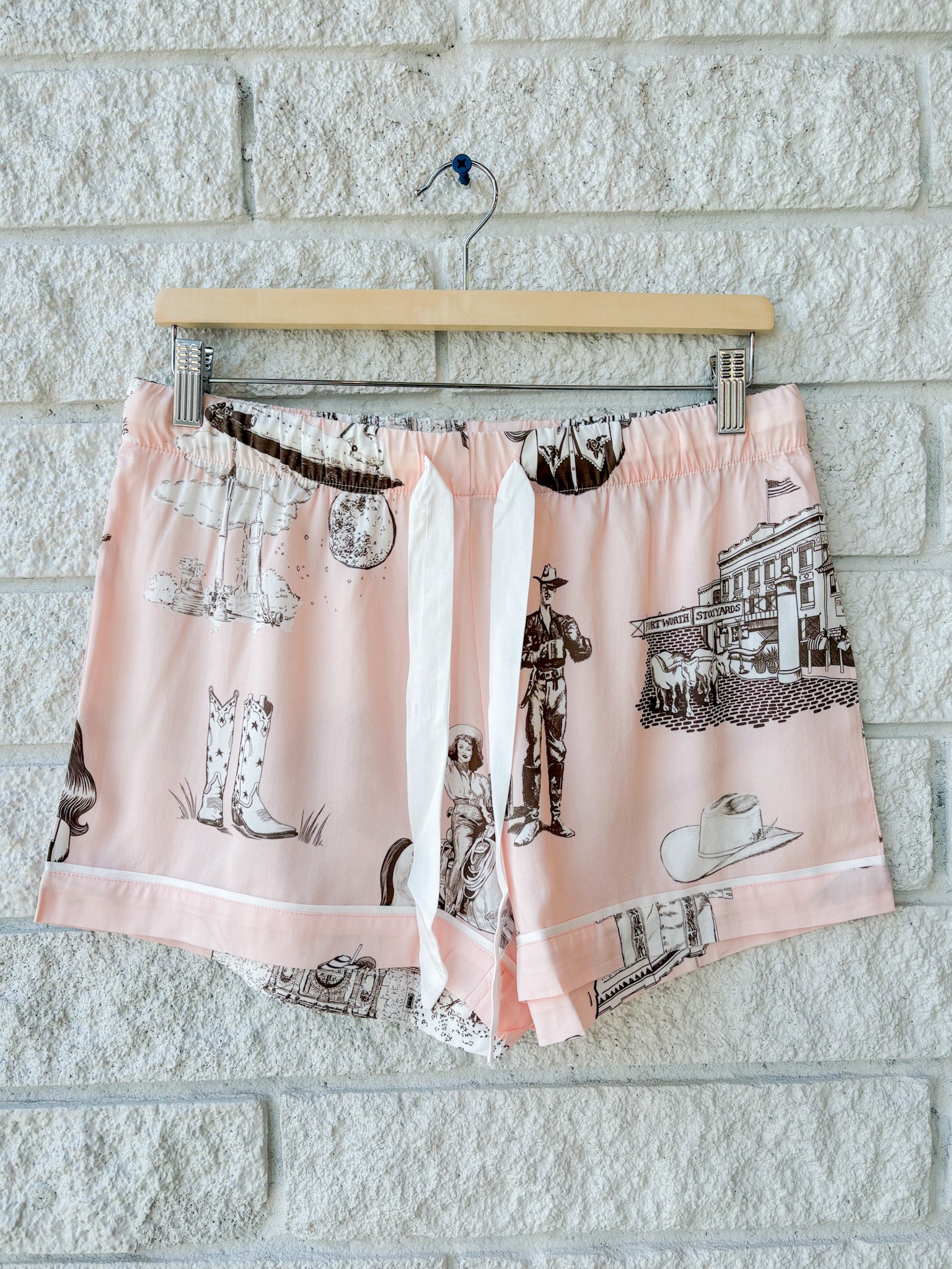 Texas Toile Pajama Shorts Set