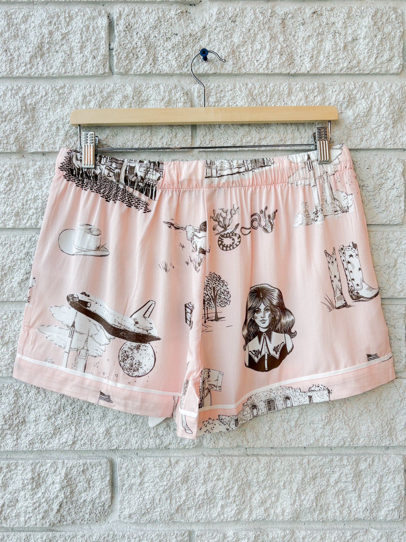 Texas Toile Pajama Shorts Set