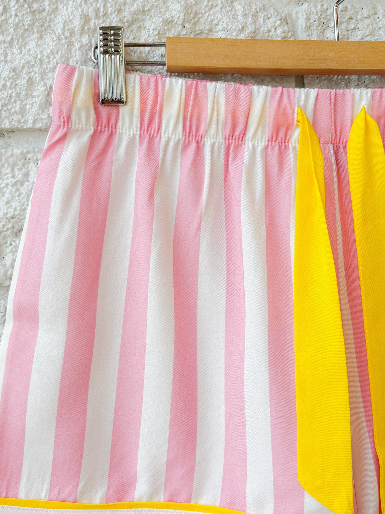 Retro Stripe Pajama Shorts Set
