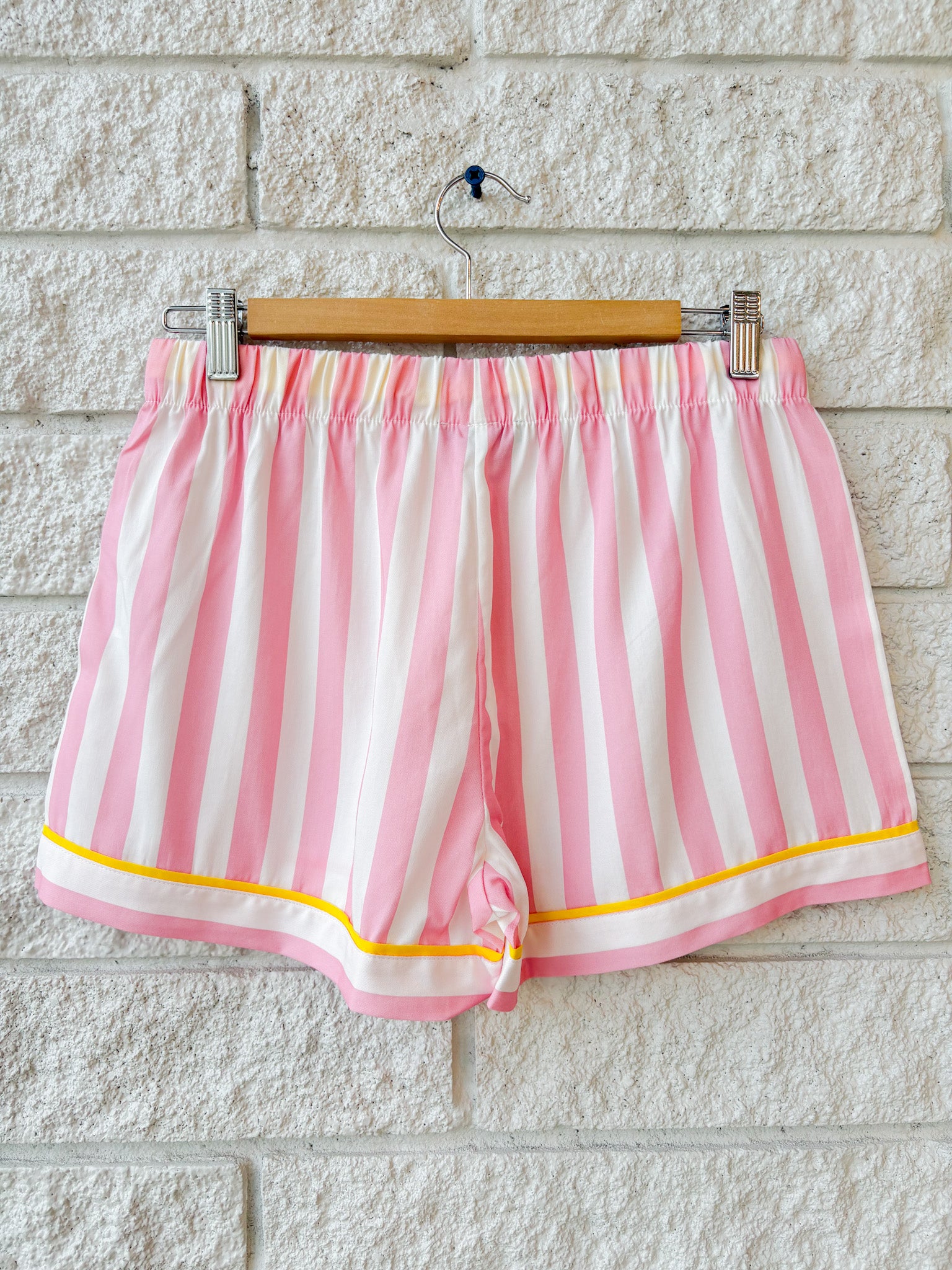 Retro Stripe Pajama Shorts Set
