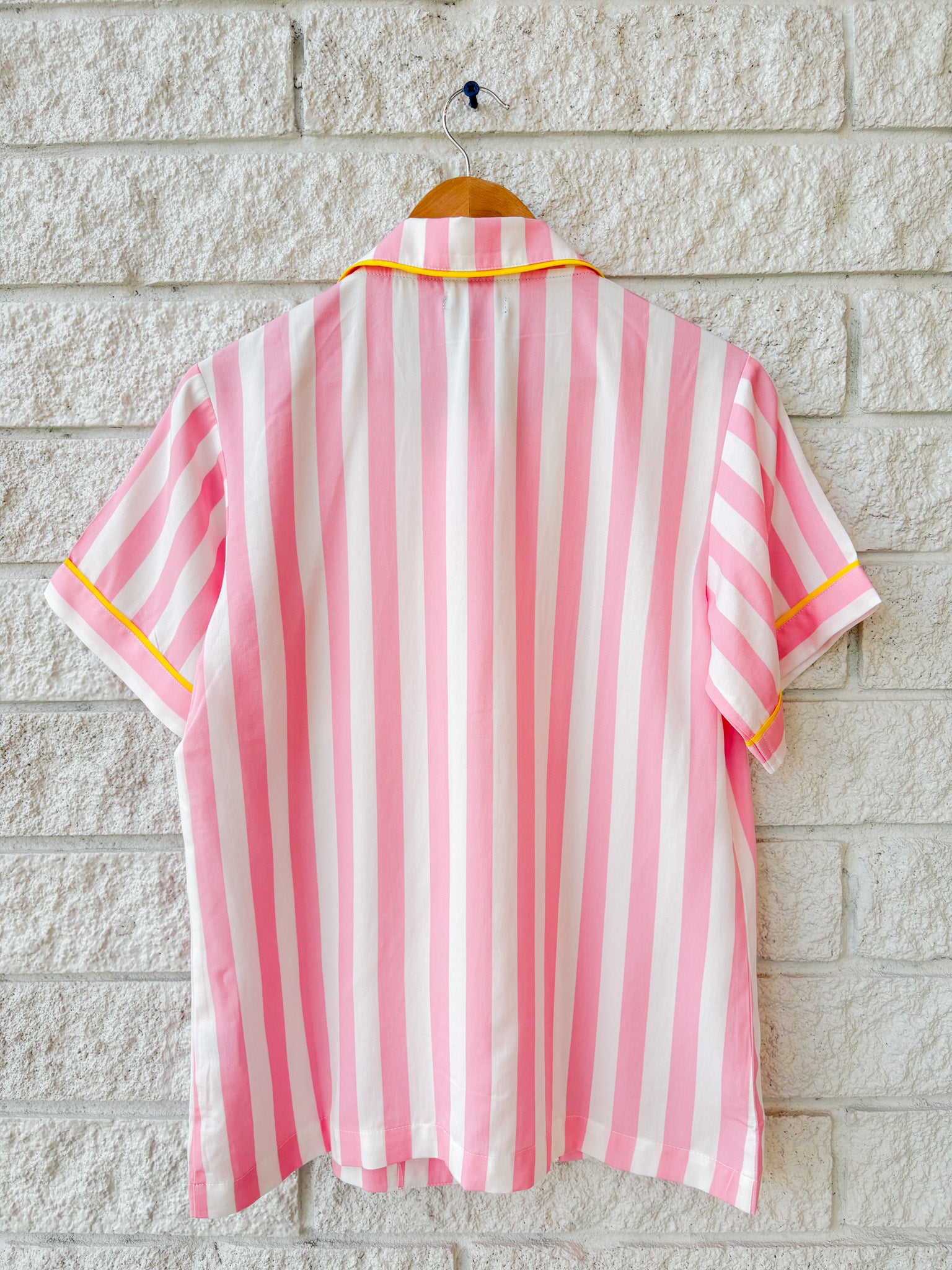 Retro Stripe Pajama Shorts Set