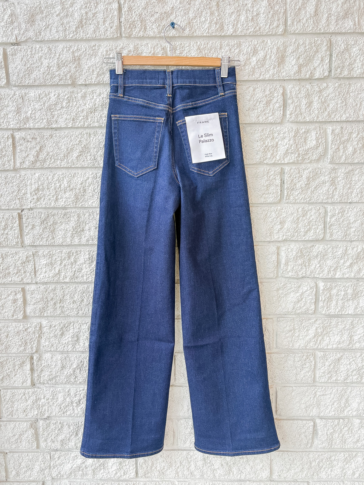 Le Slim Palazzo Exposed Button