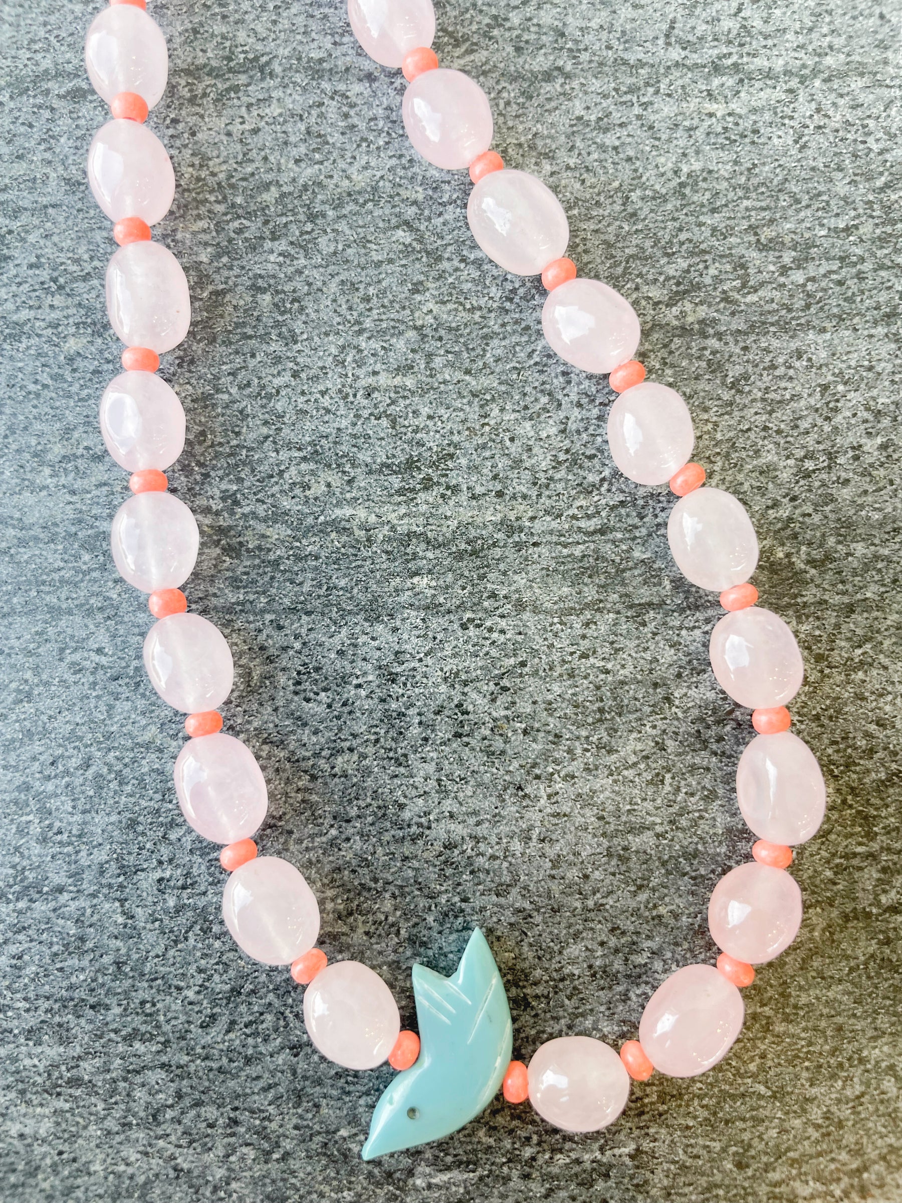 Turquoise Hummingbird Necklace