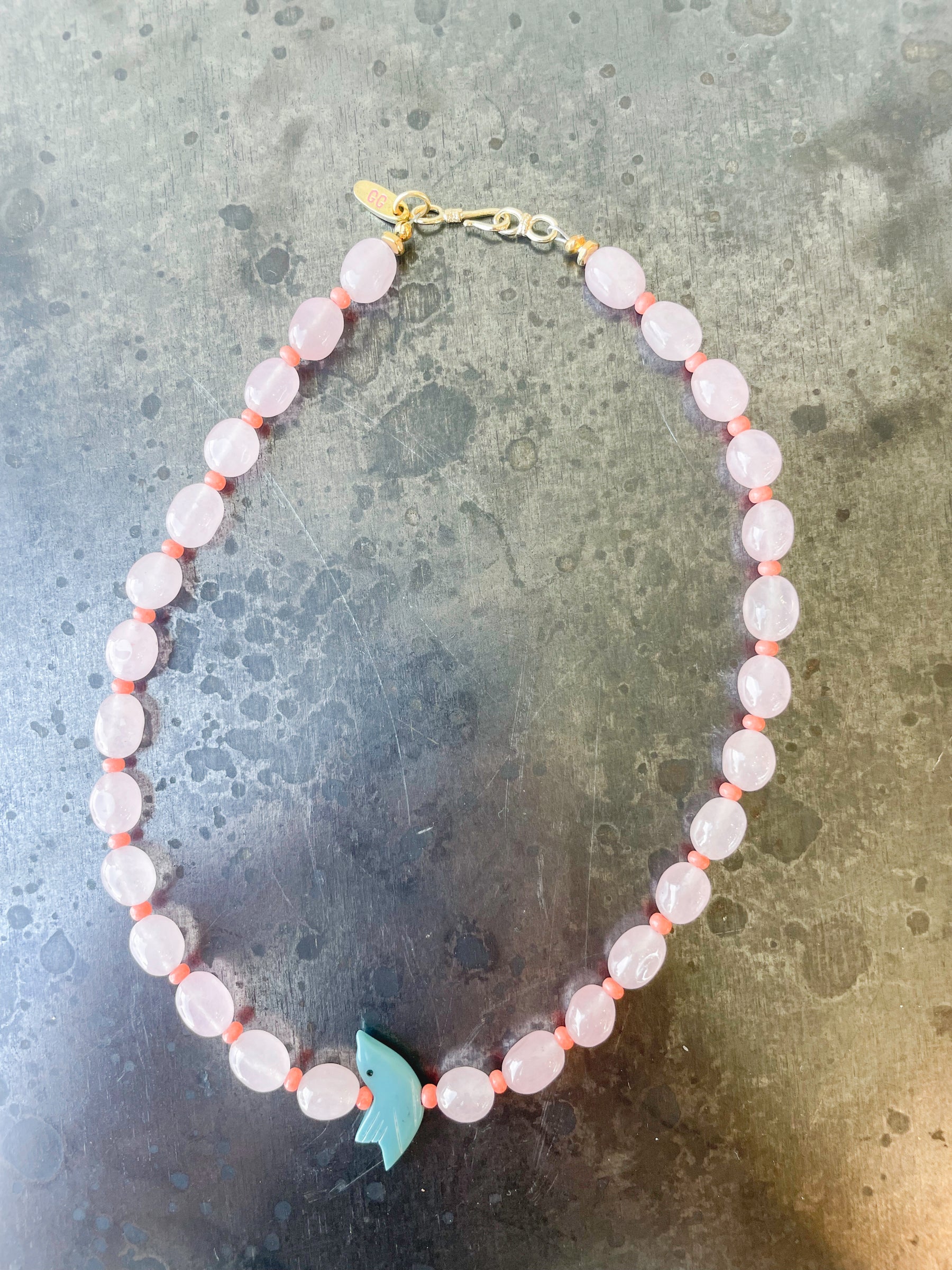 Turquoise Hummingbird Necklace