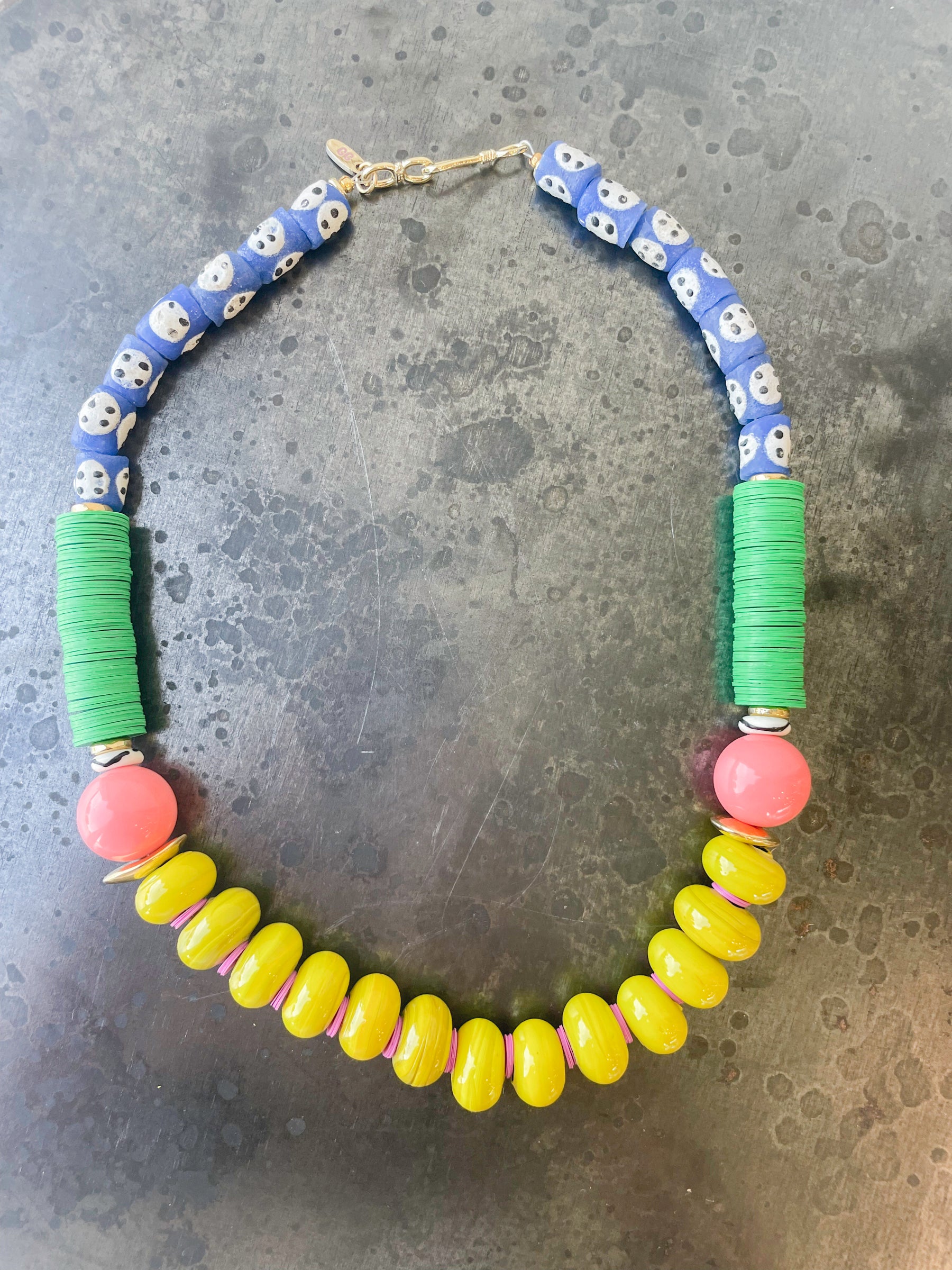 Short Mixed Media Necklace