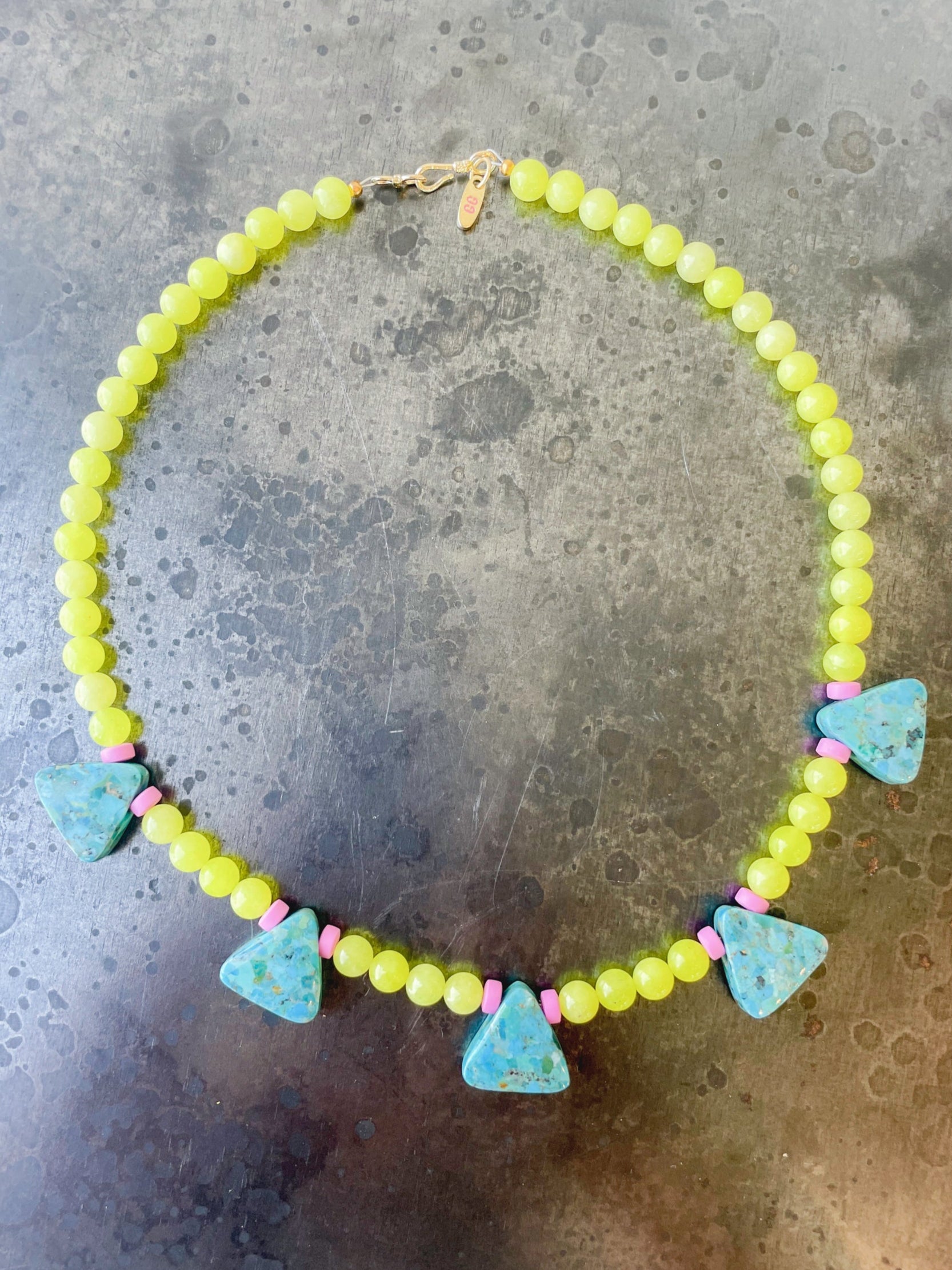 Turquoise Triangles Necklace