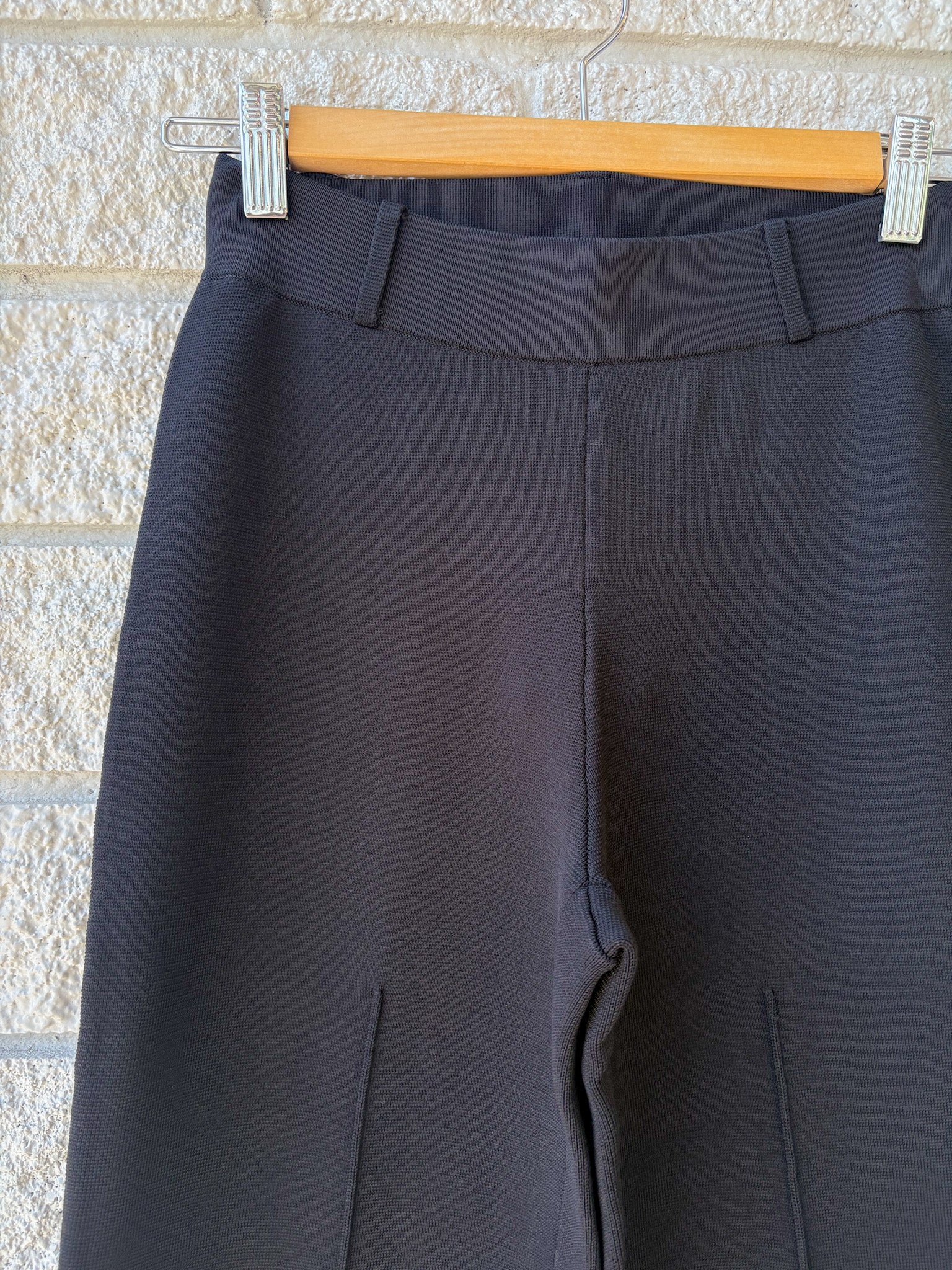 Straight Pull On Zipper Pants