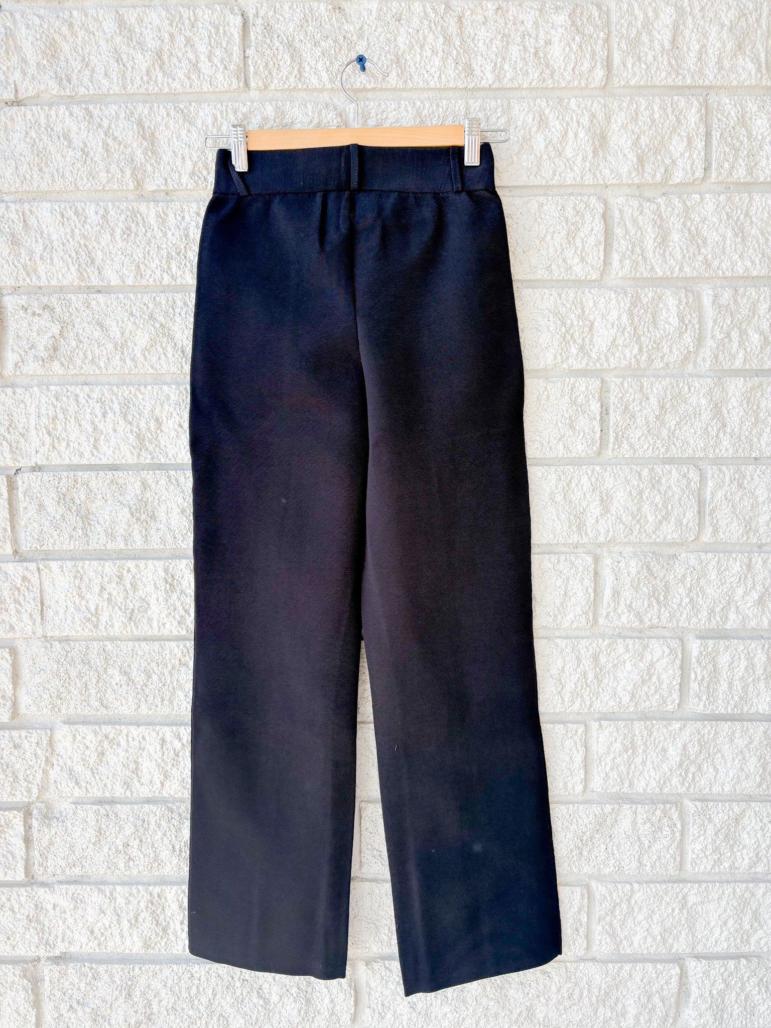 Straight Pull On Zipper Pants