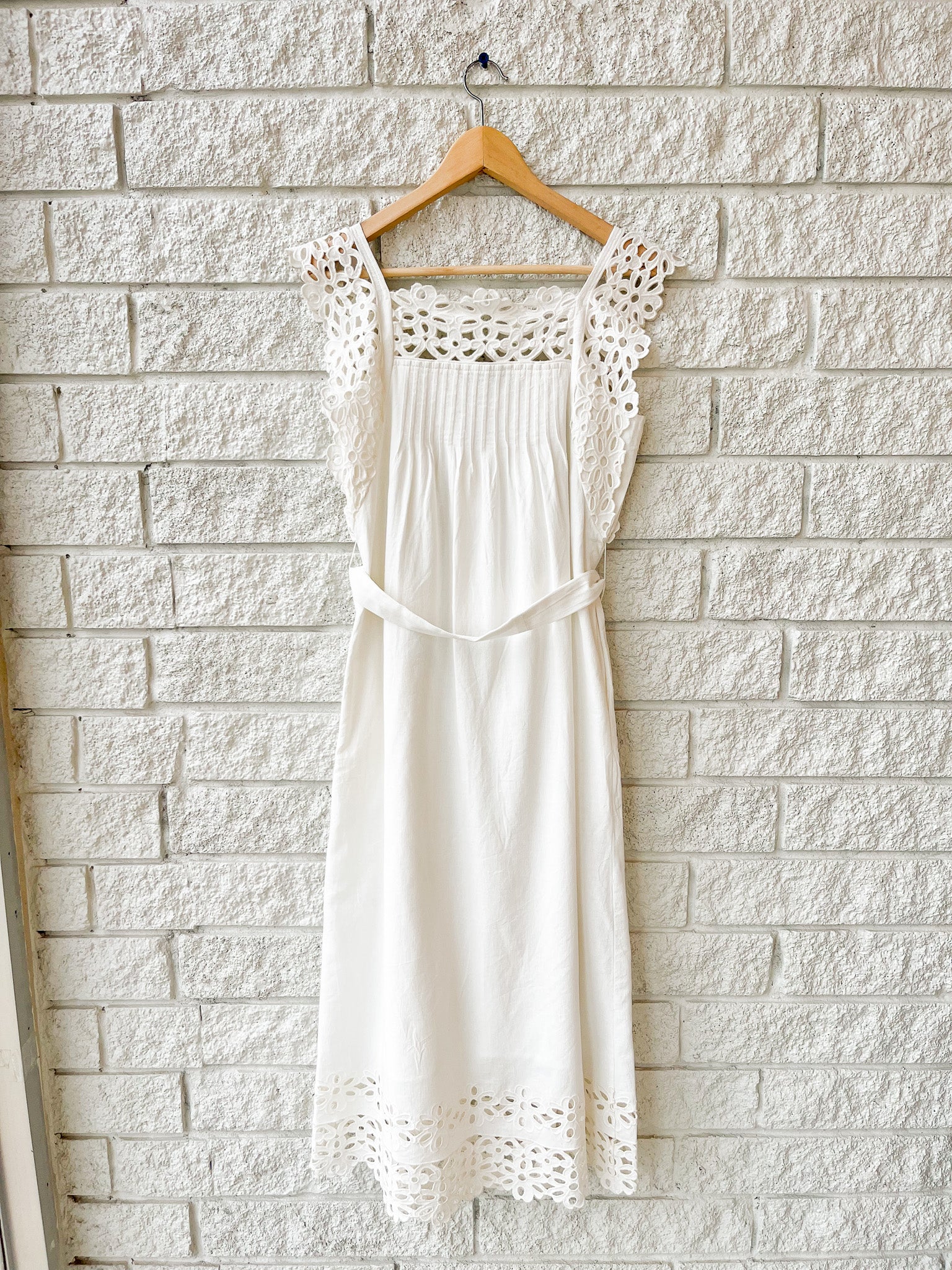 Leila Eyelet Midi Dress