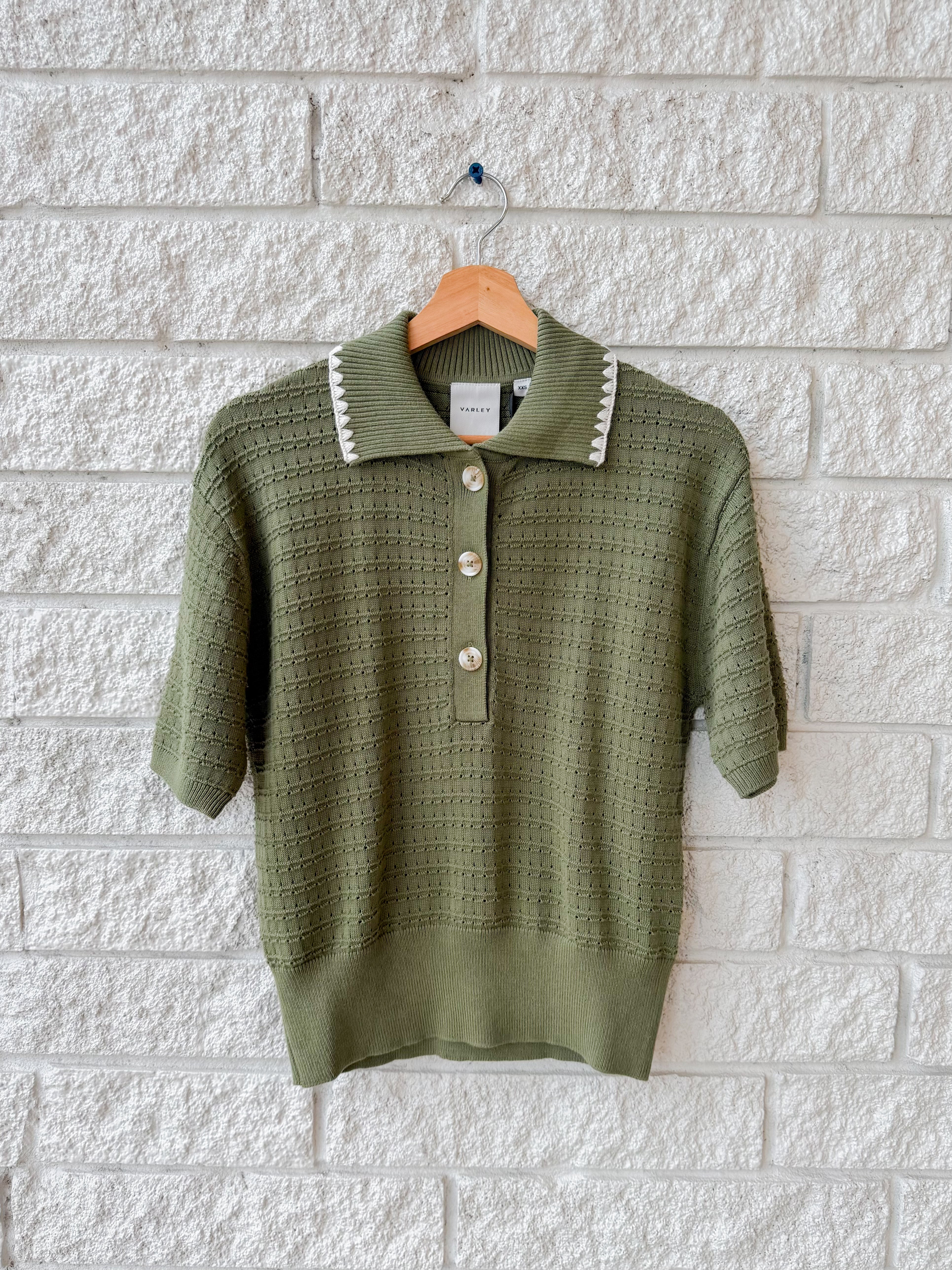 Guilia Polo Knit Top
