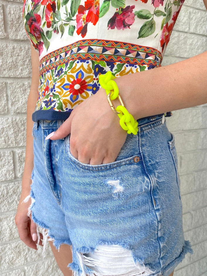 Resin Link Bracelet