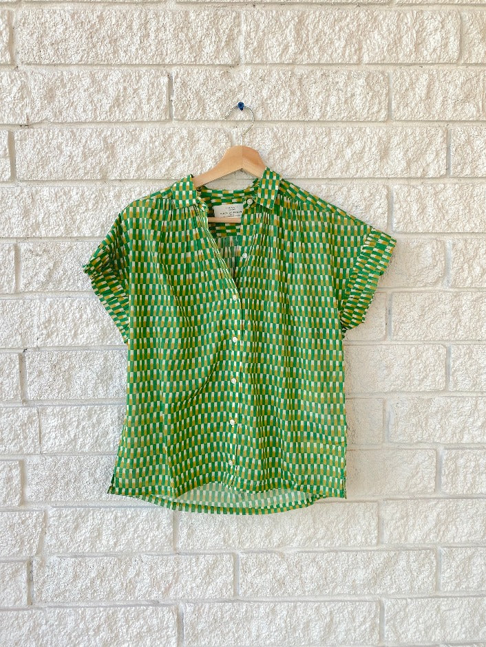 Marianne "B" Ruffle Sleeve Shirt