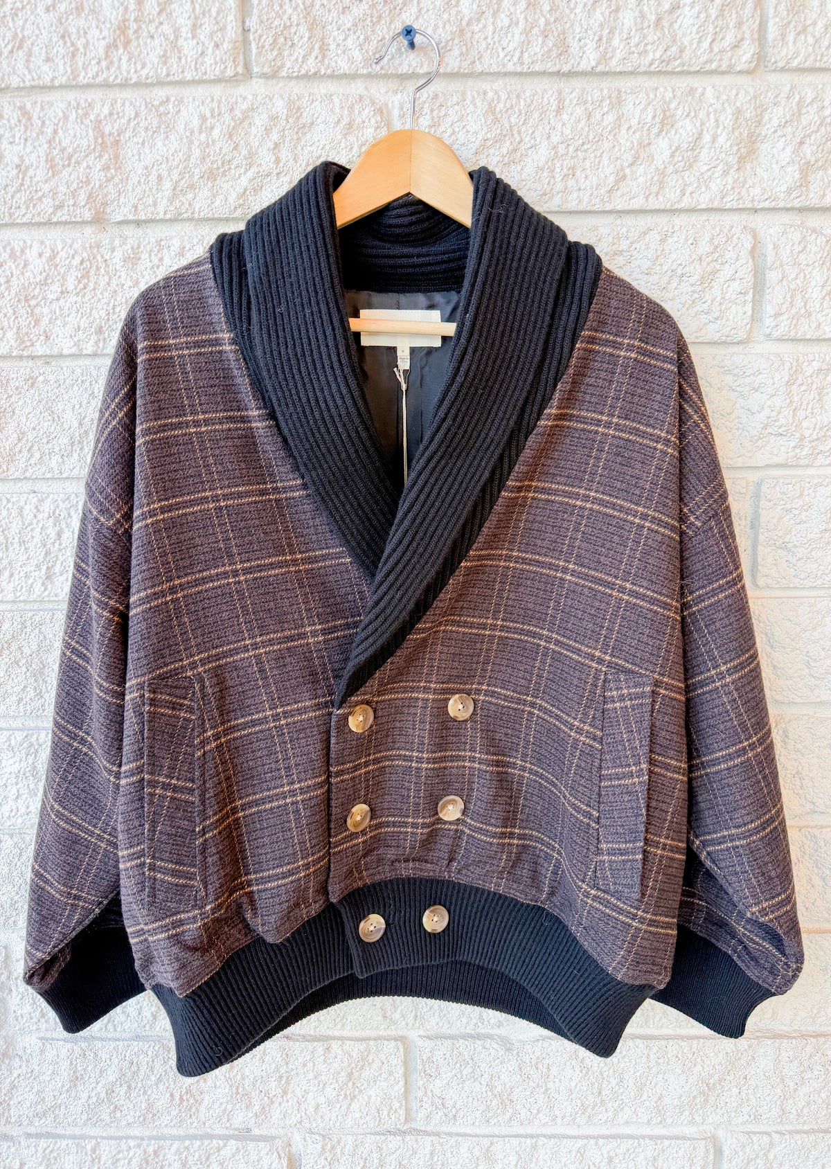 The Double Breasted Shawl Collar Coat