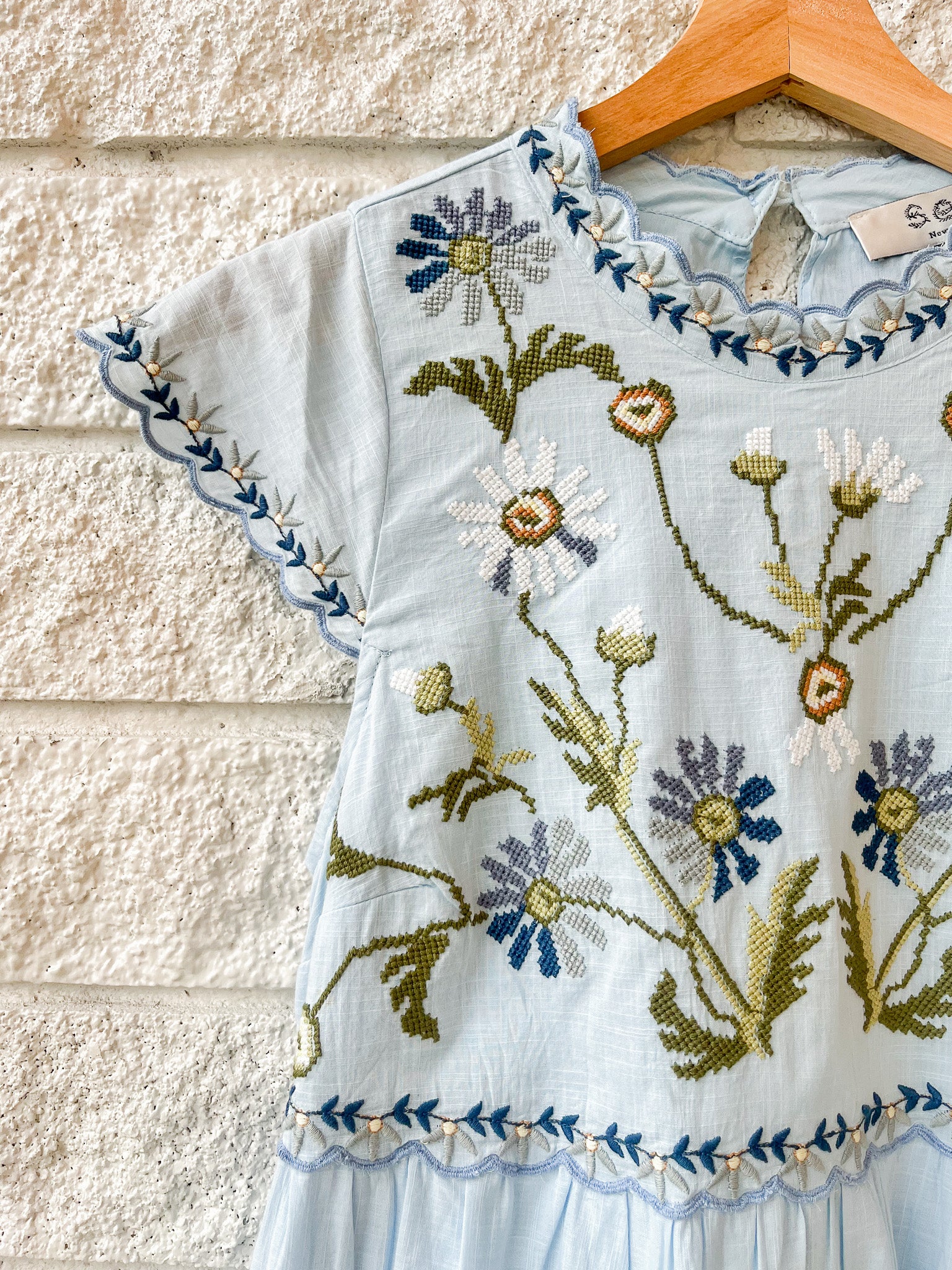 Audra Embroidery Midi Dress