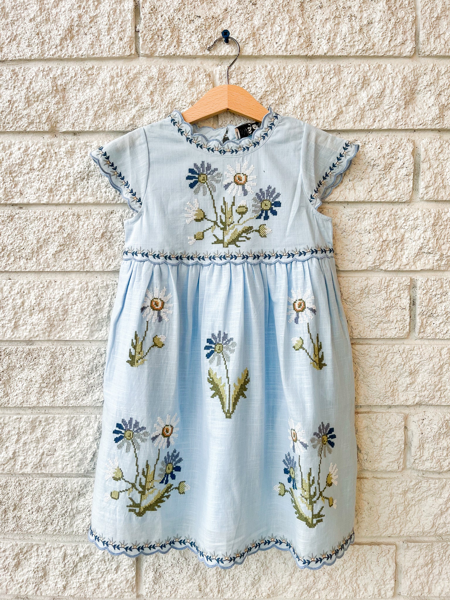 Ayda Embroidered Kids Dress