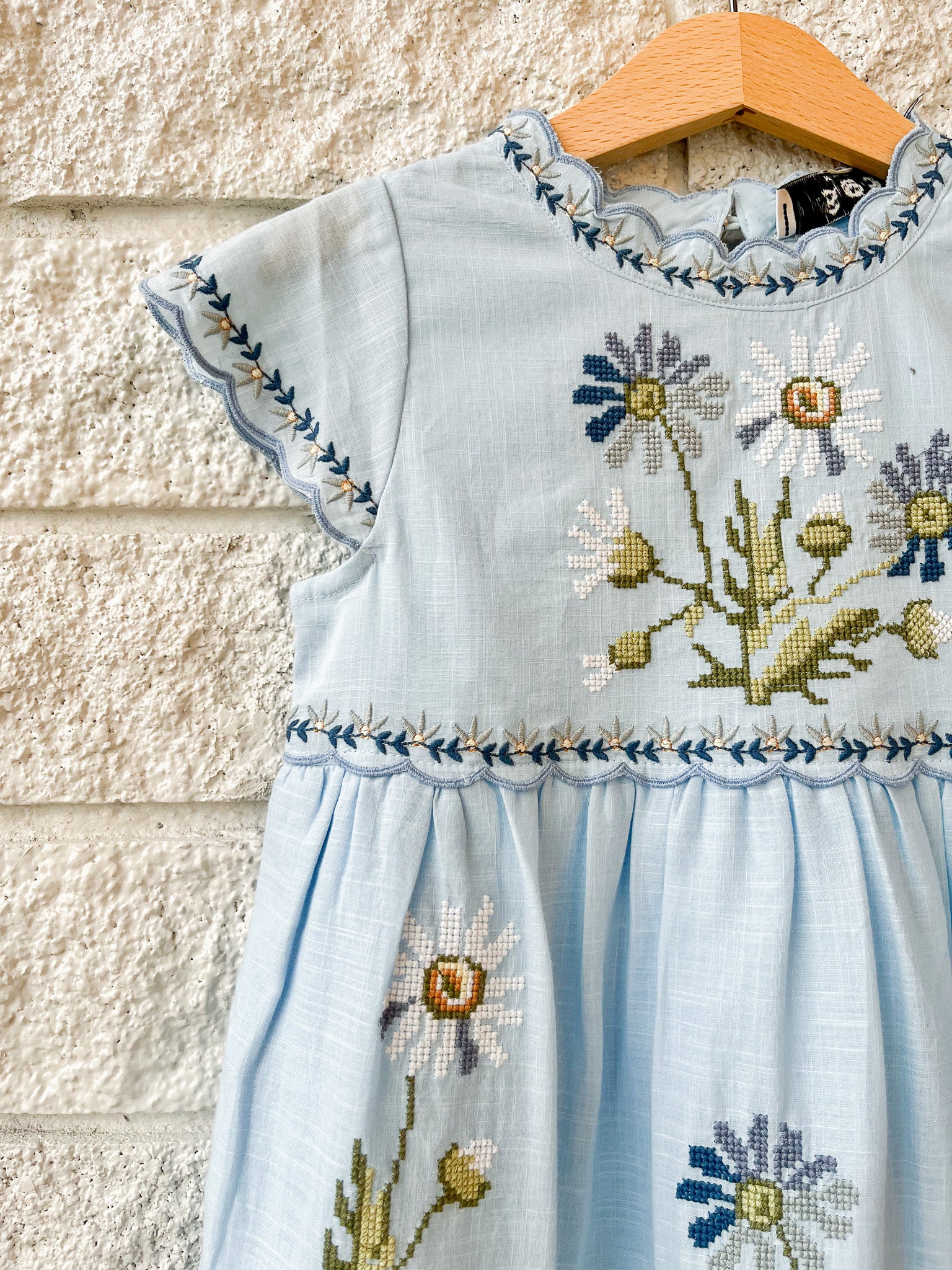 Ayda Embroidered Kids Dress