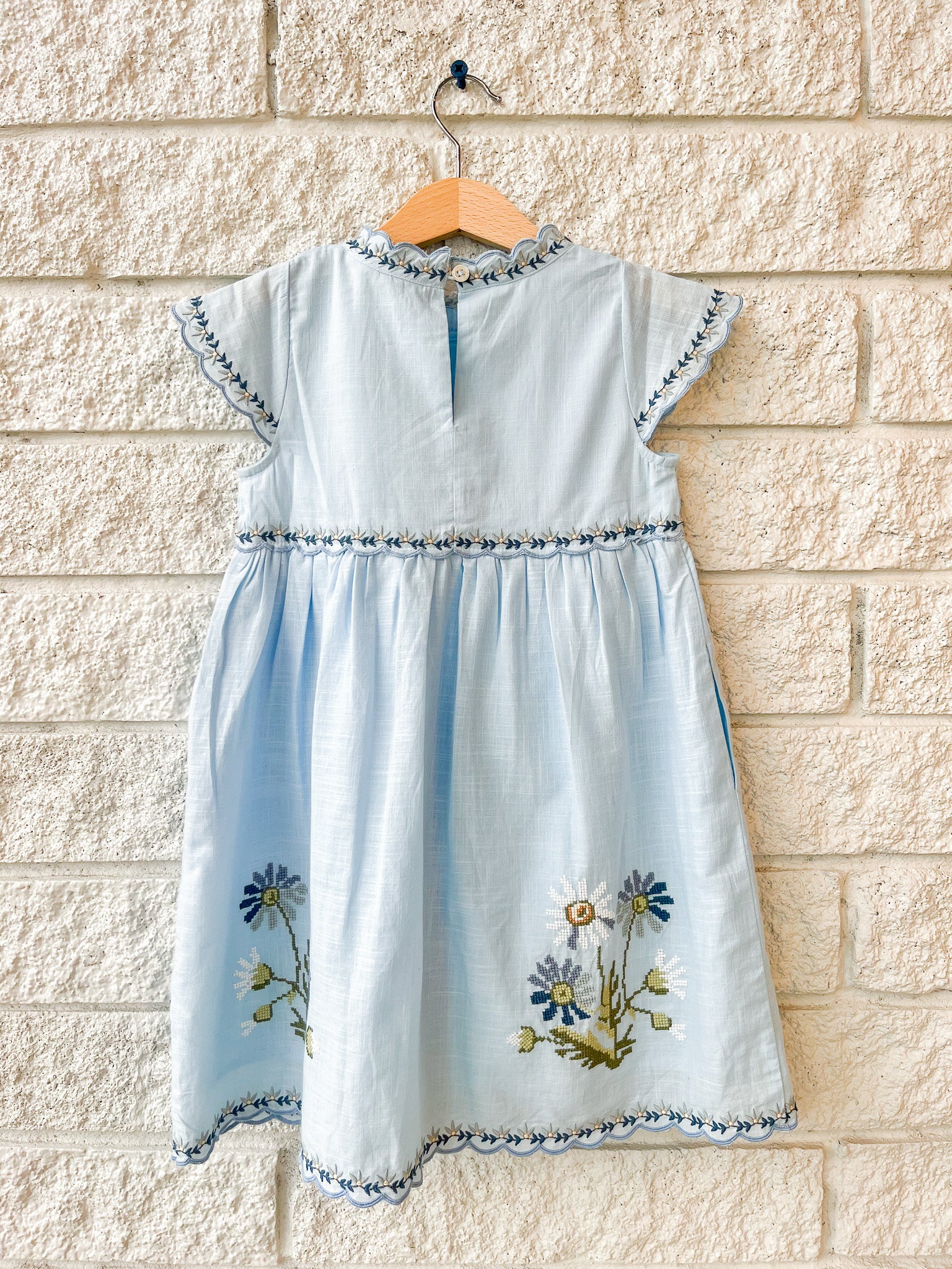 Ayda Embroidered Kids Dress
