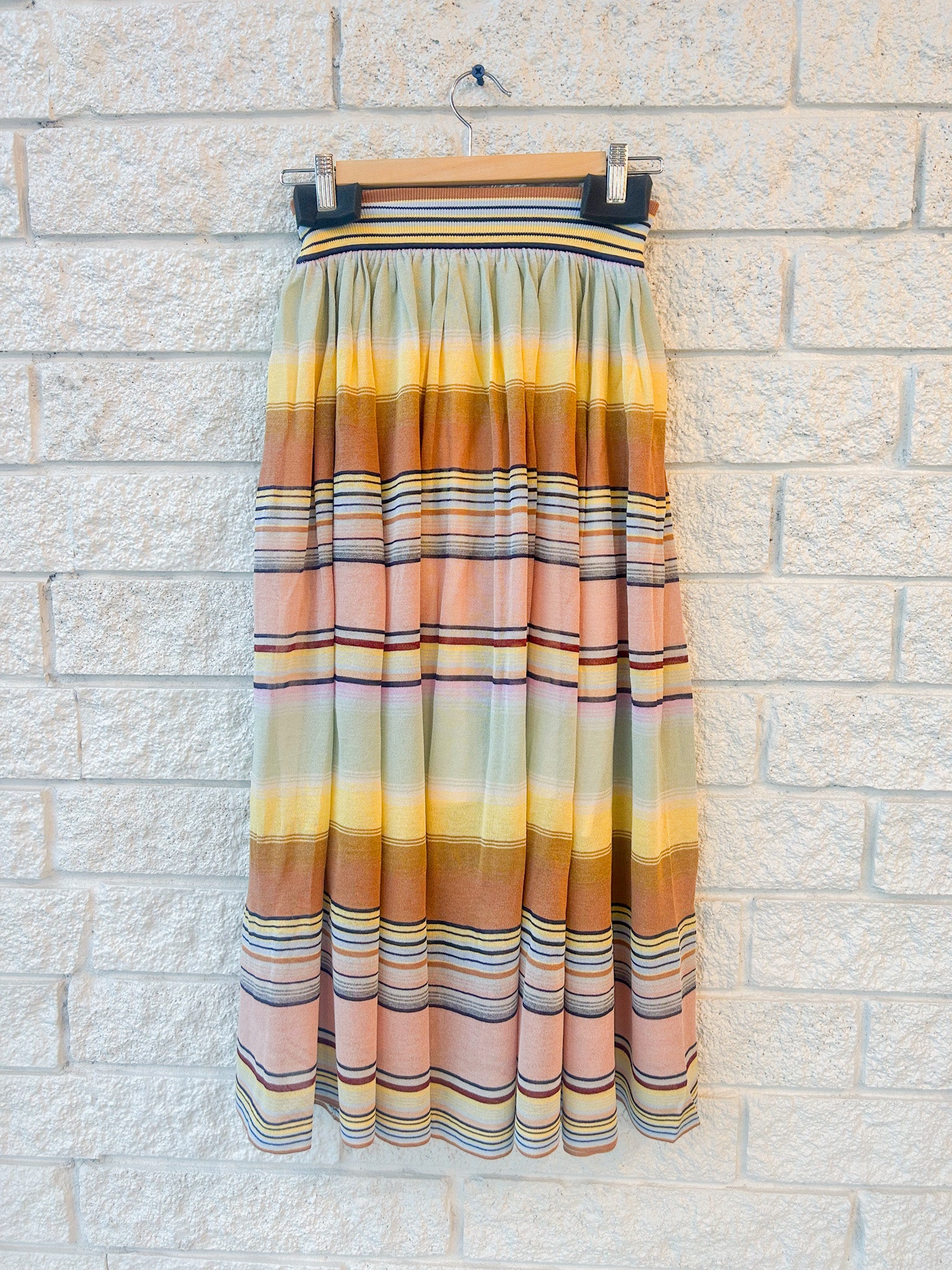 Coco Stripe Circle Skirt