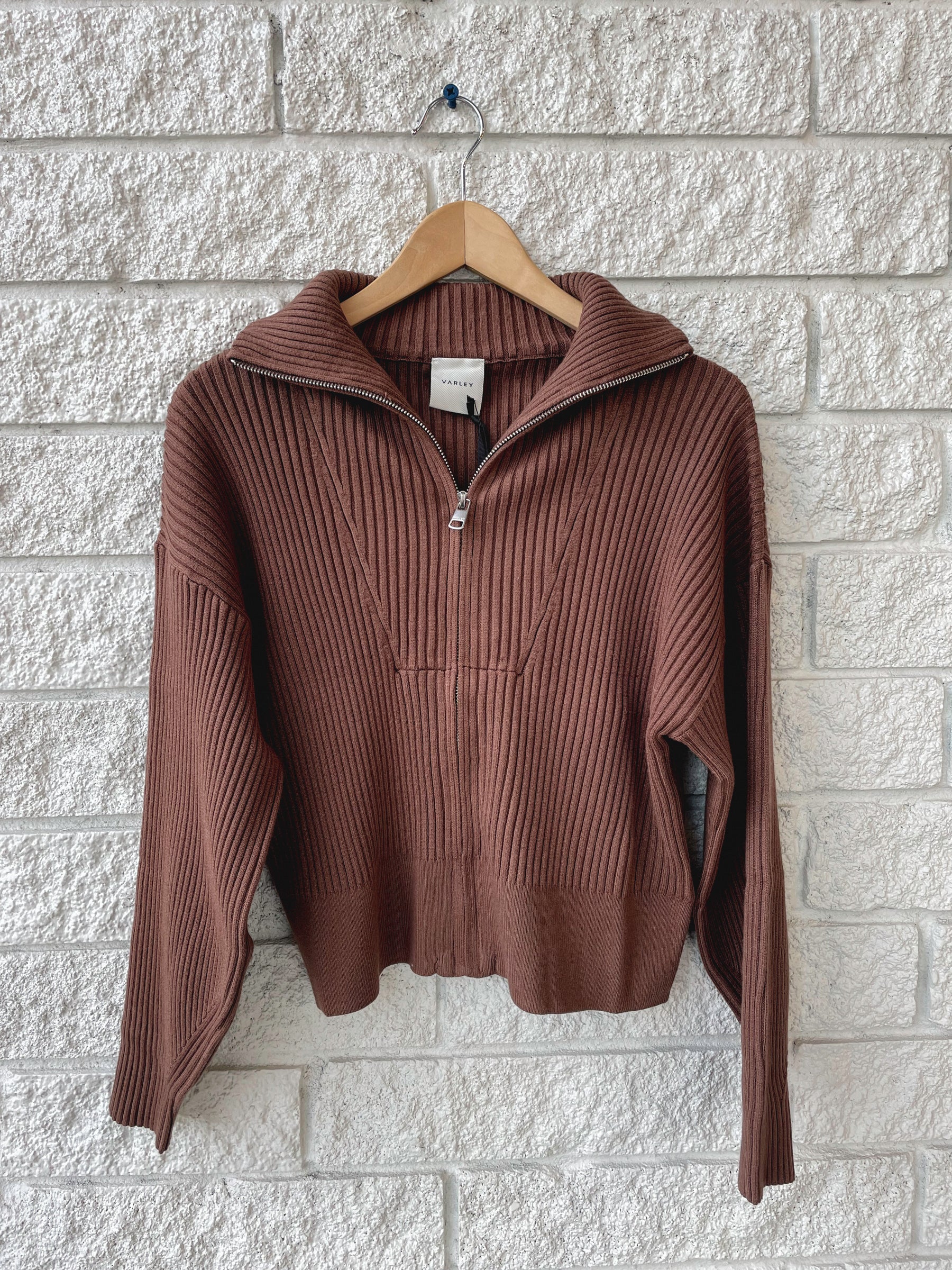 Carmen Rib Knit Zip Through