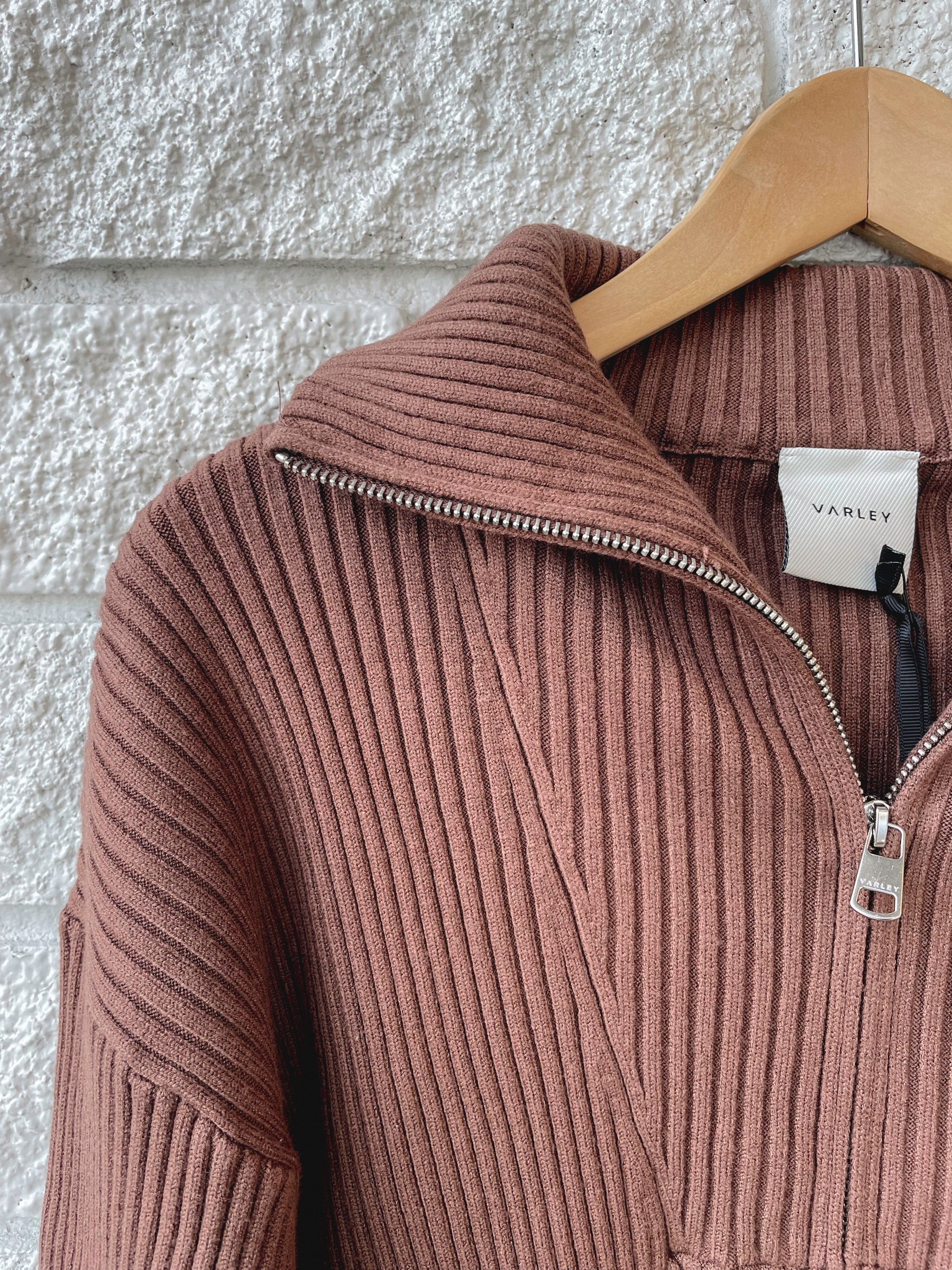 Carmen Rib Knit Zip Through
