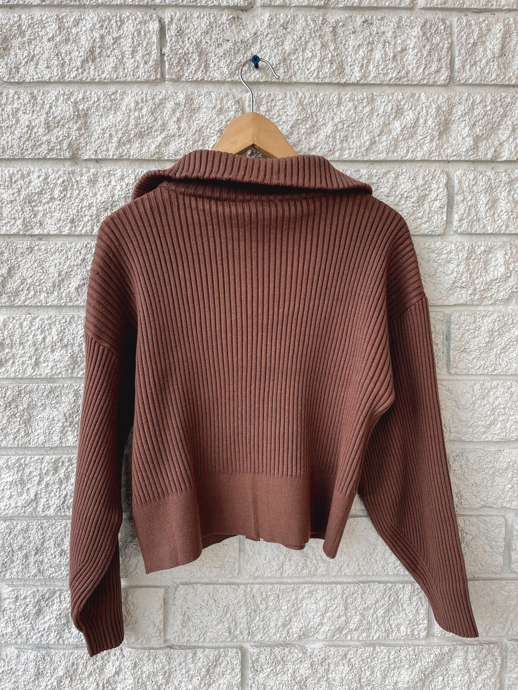 Carmen Rib Knit Zip Through