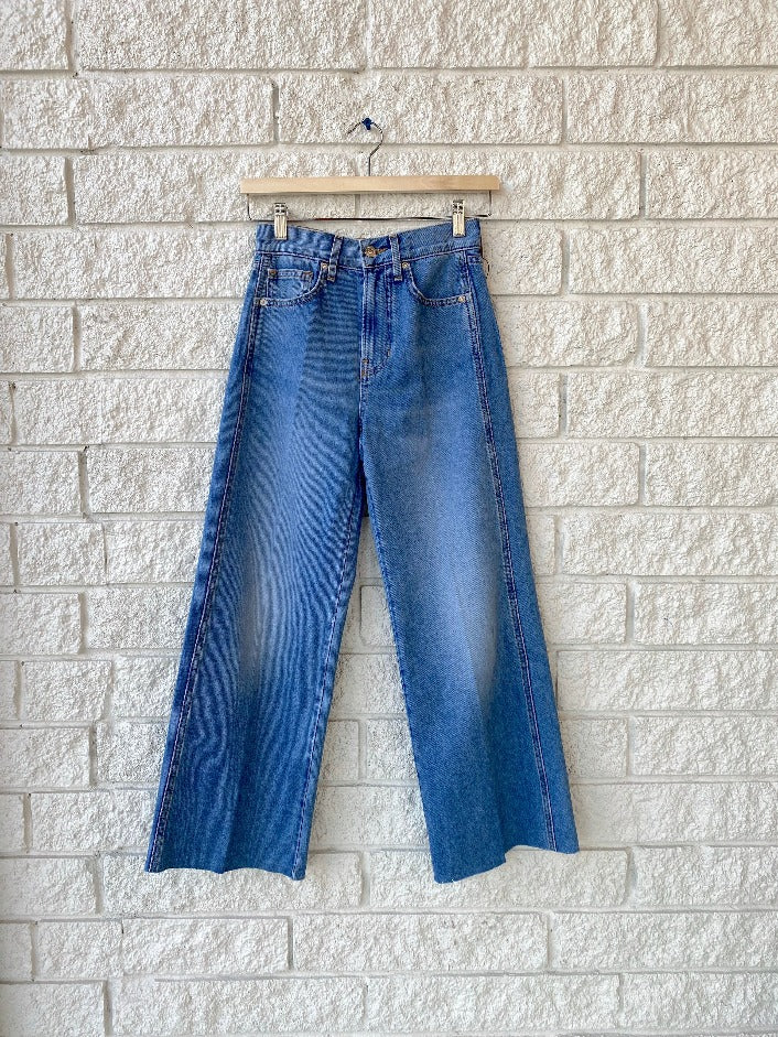 Taylor Cropped High Rise Wide Leg