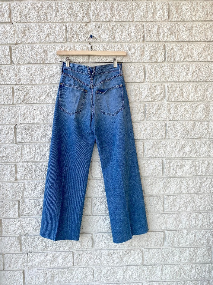 Taylor Cropped High Rise Wide Leg