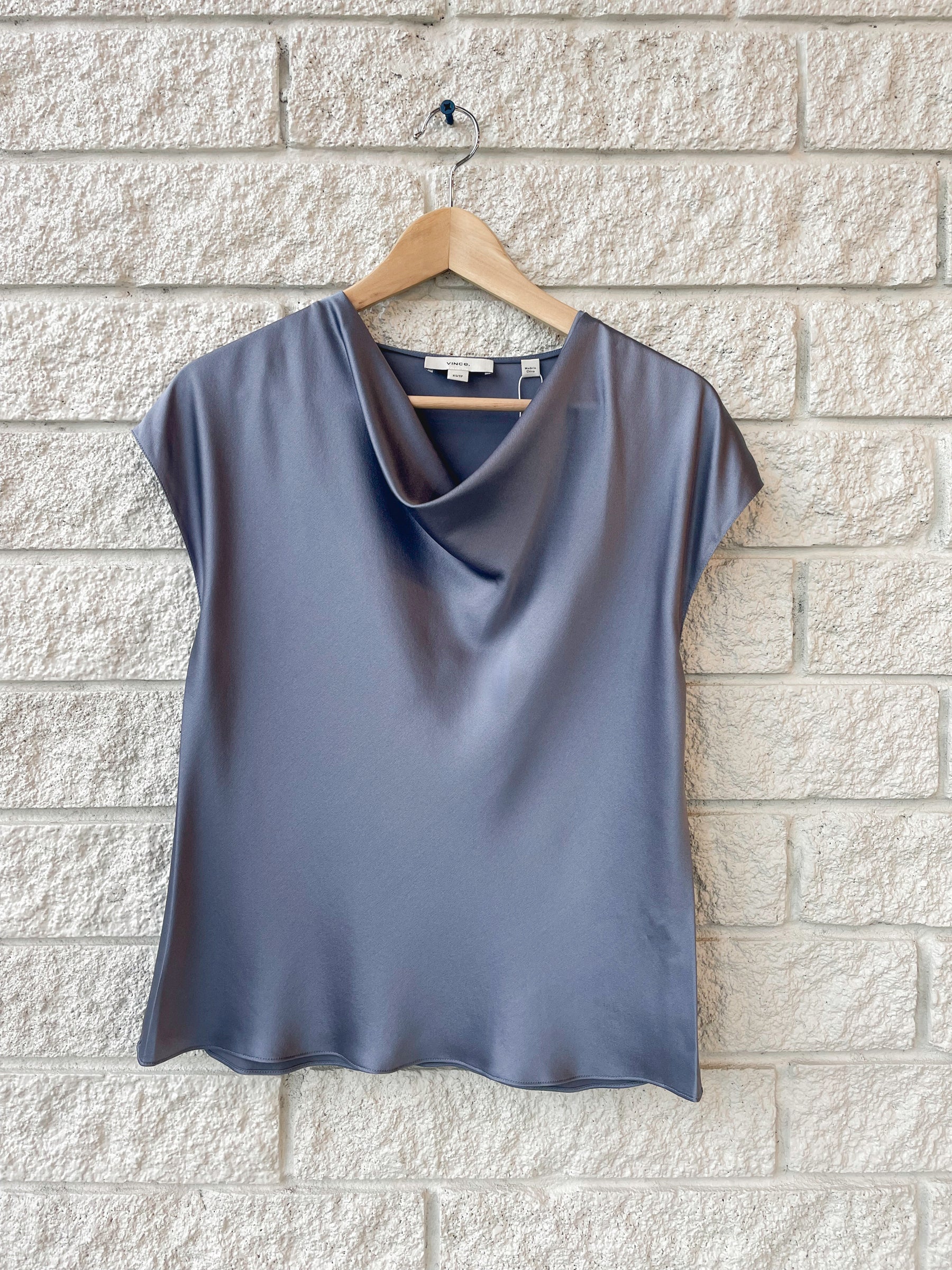 Cowl Neck Silk Blouse