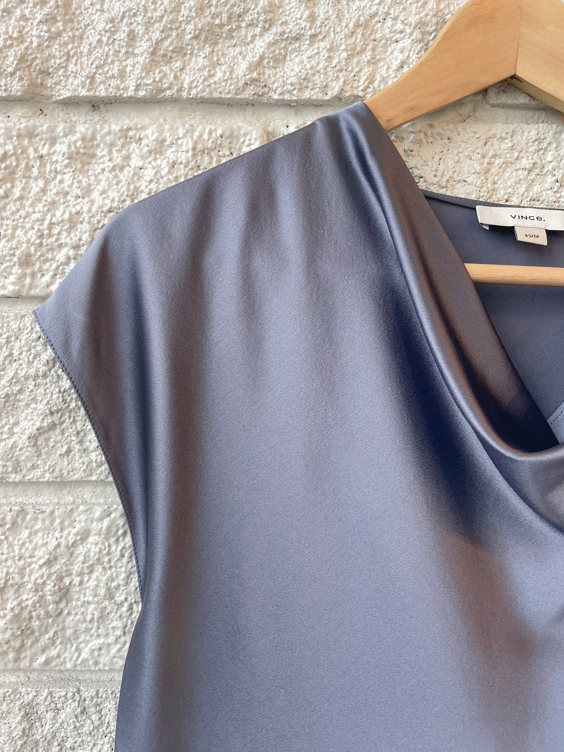 Cowl Neck Silk Blouse