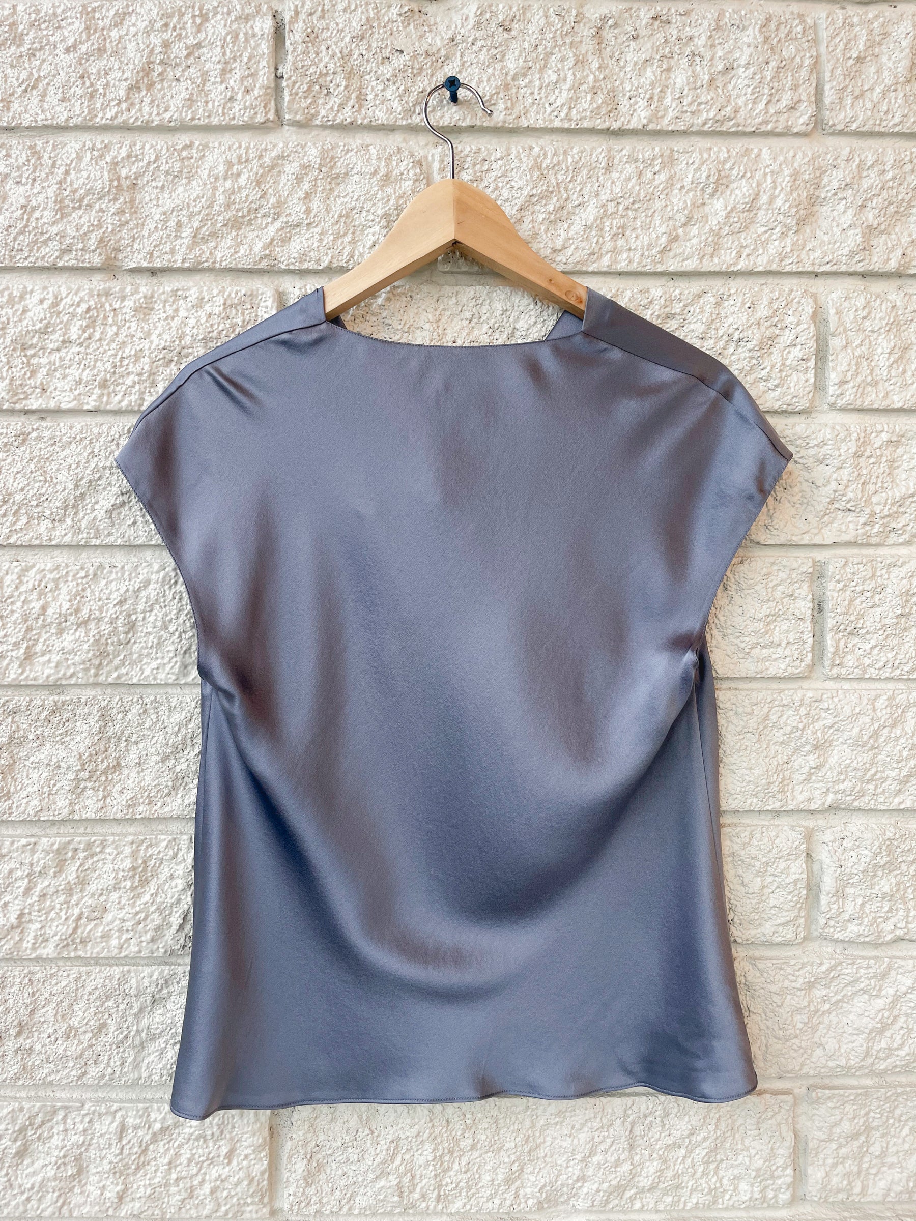 Cowl Neck Silk Blouse