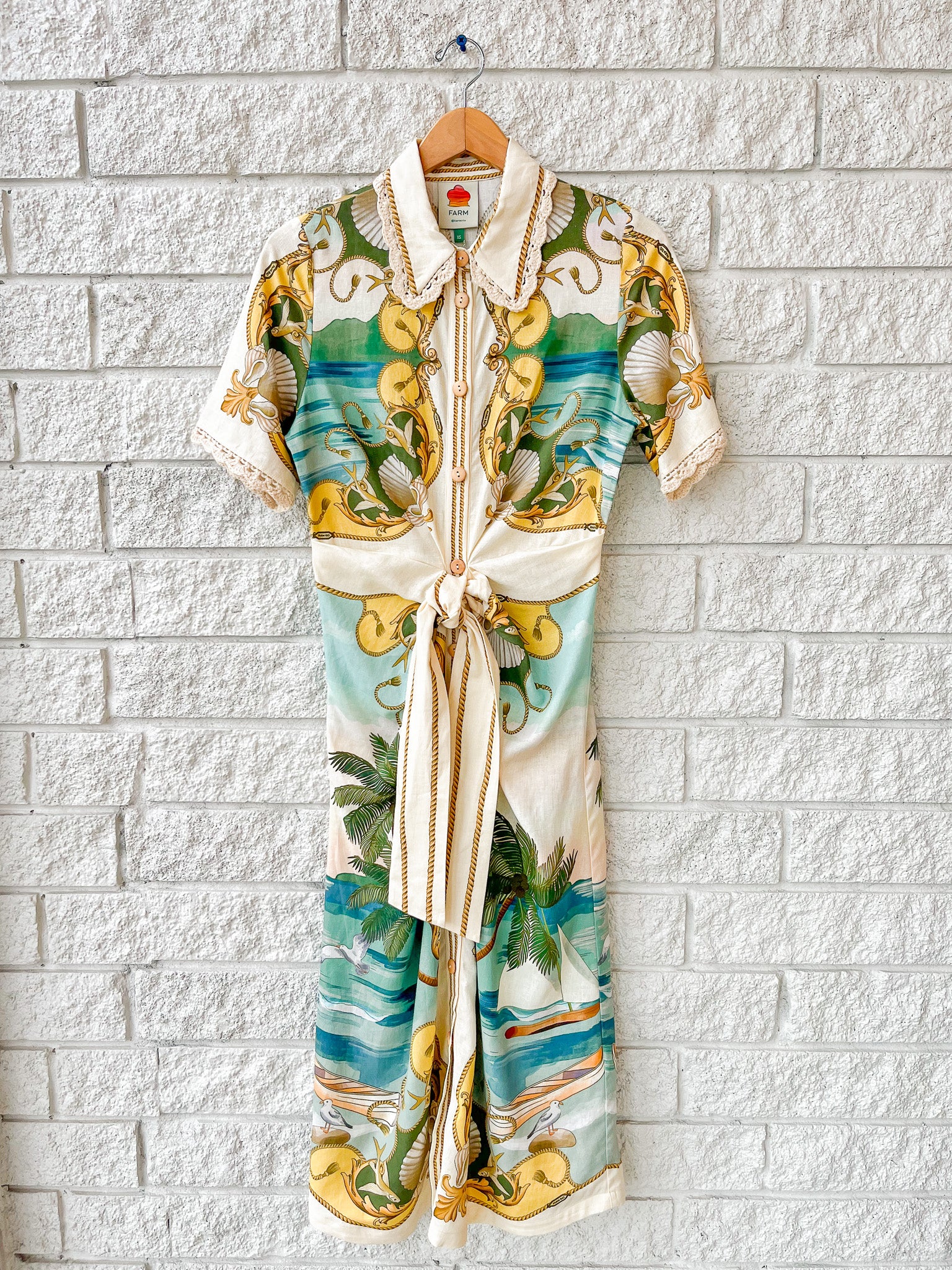 Royal Sea Multicolor Midi Dress
